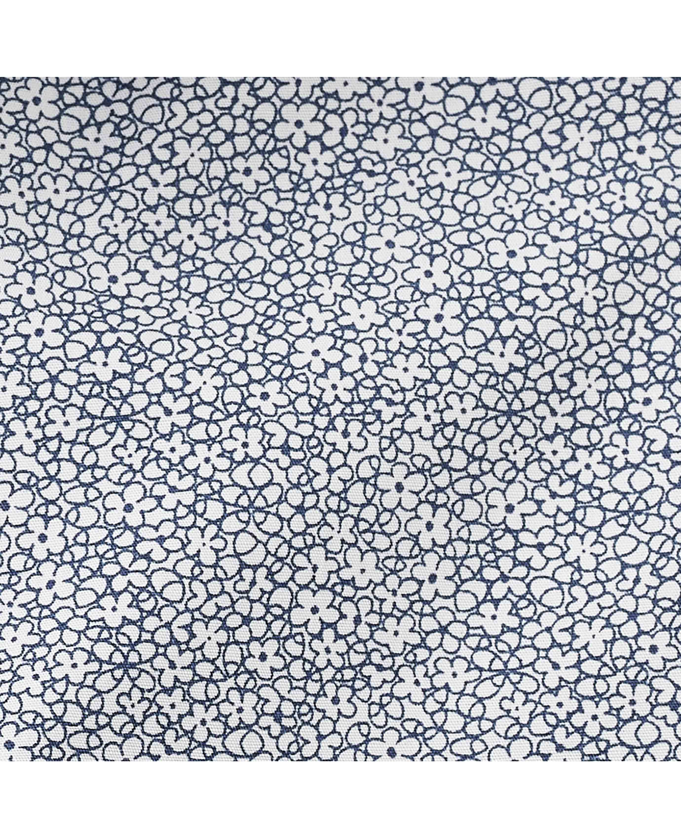 Navy Floral Print Classic Fit Short Sleeve Shirt [RTC] - Image 8