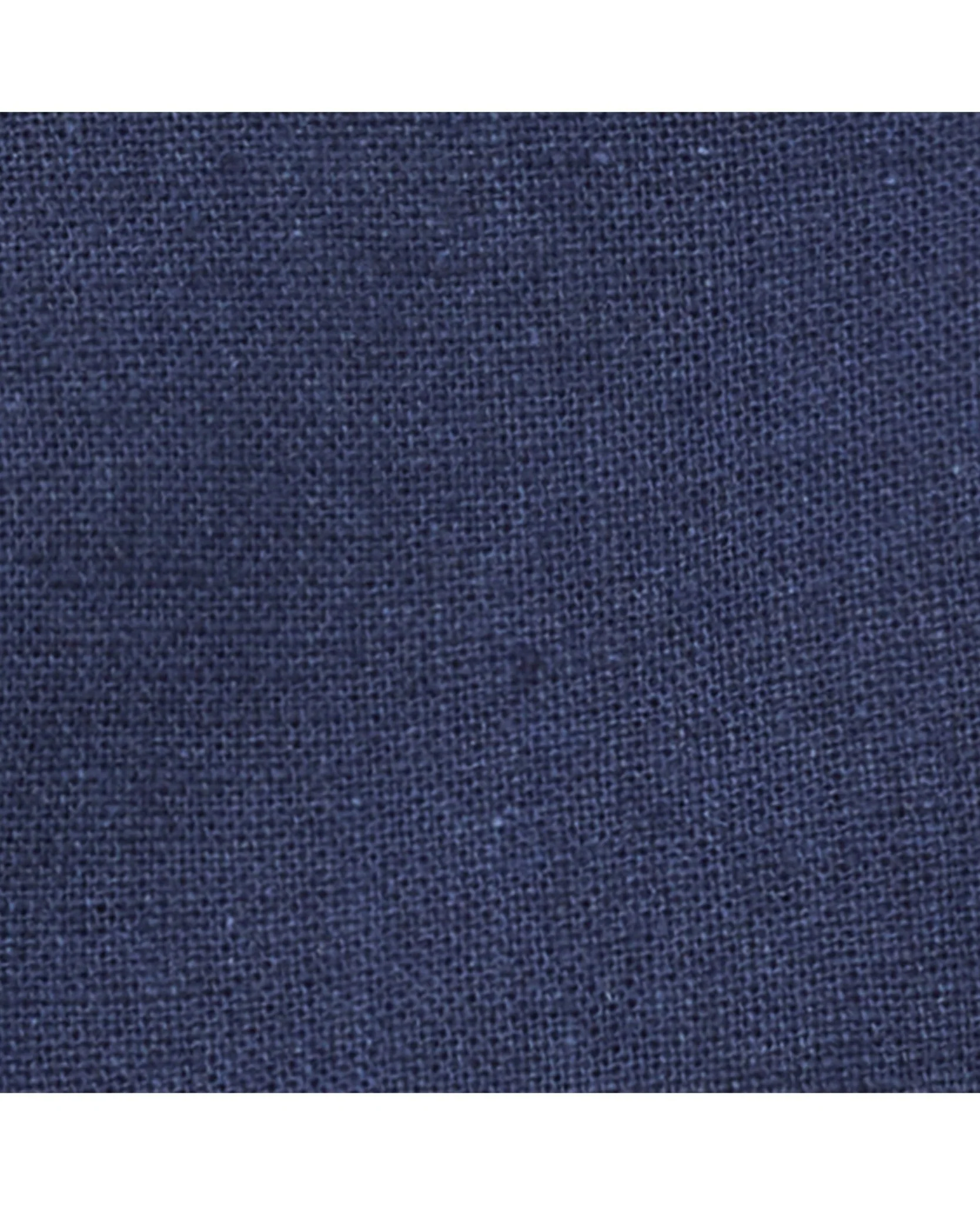 Navy Linen-Blend Classic Fit Short Sleeve Shirt [RTC] - Image 6