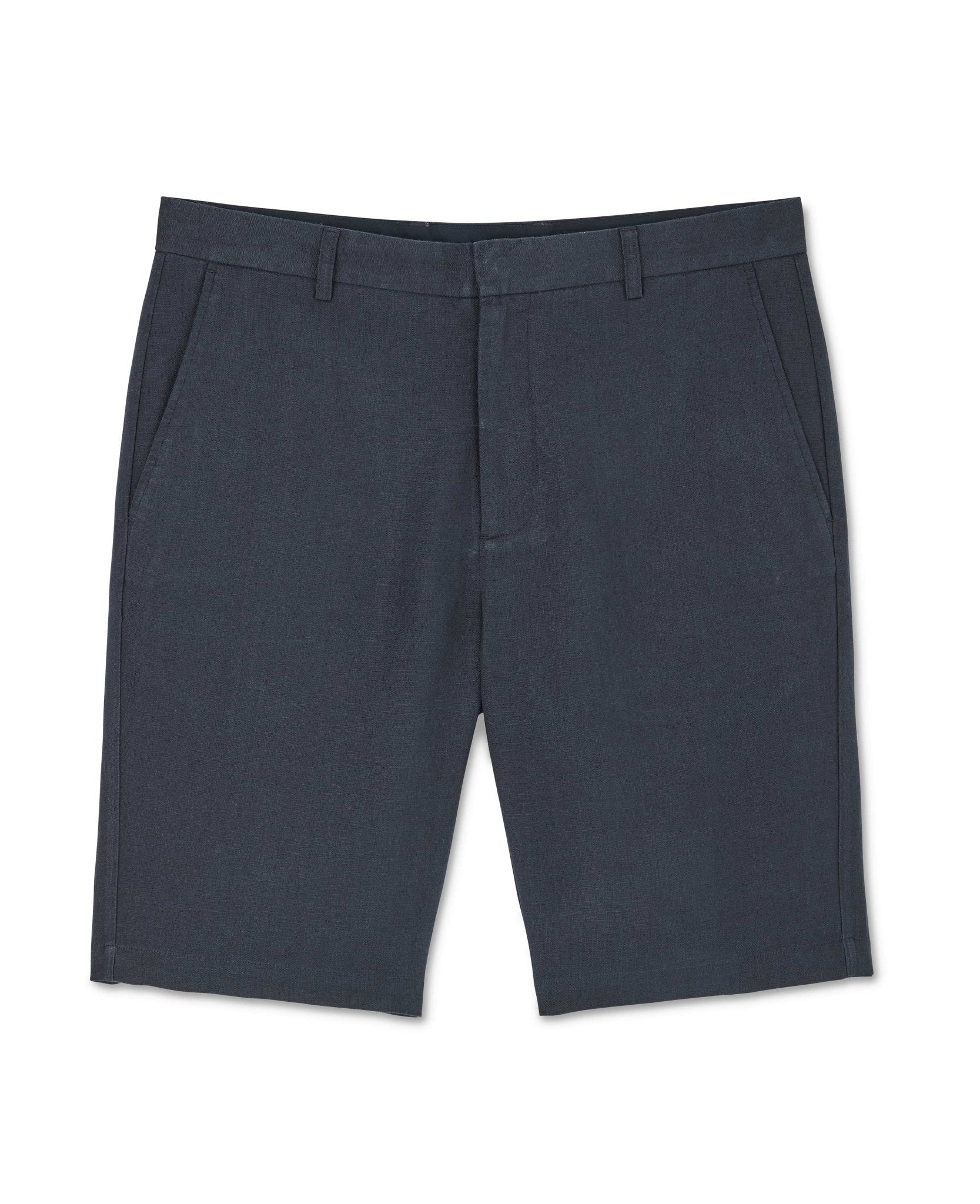 Navy Linen Shorts [RTC] - Image 2