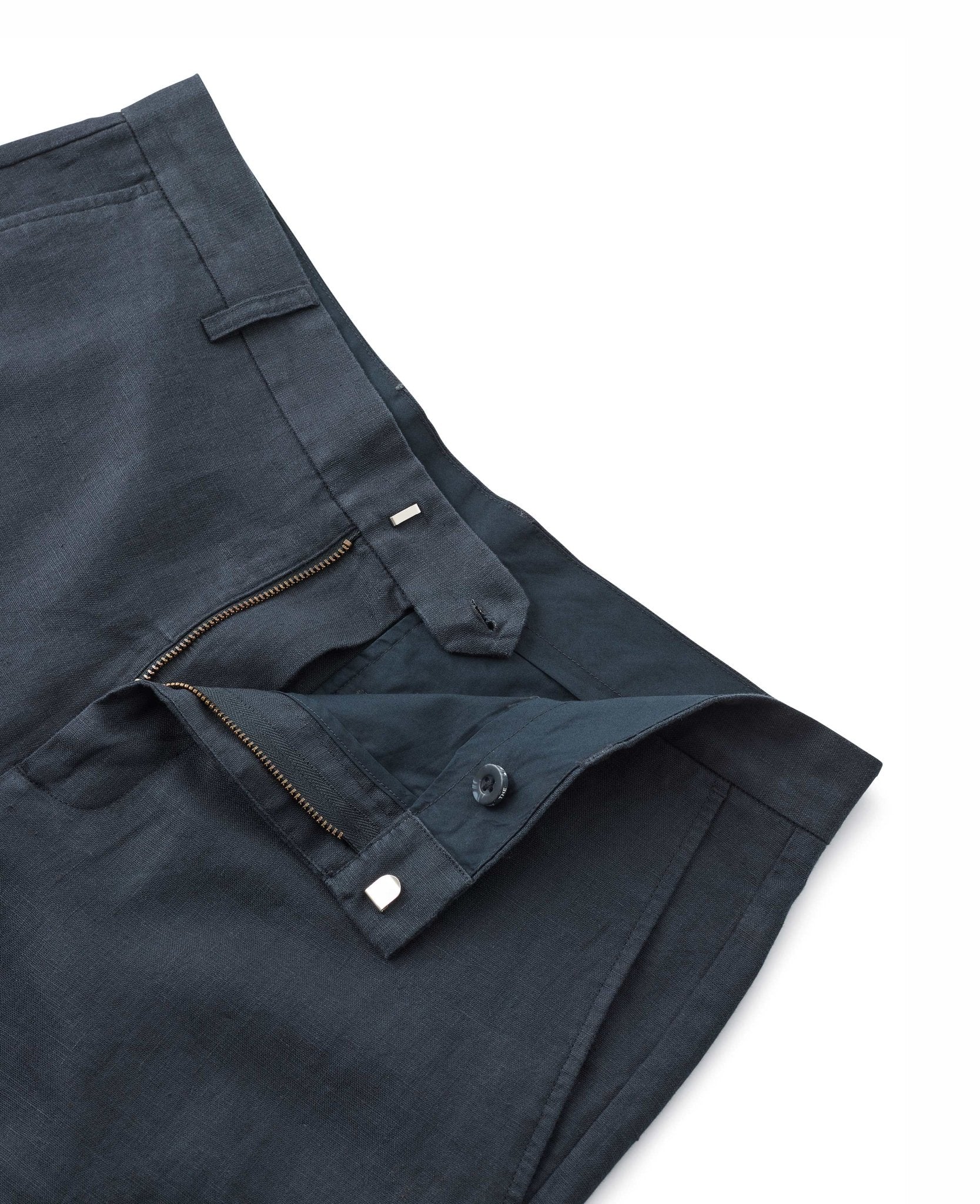 Navy Linen Shorts [RTC] - Image 3