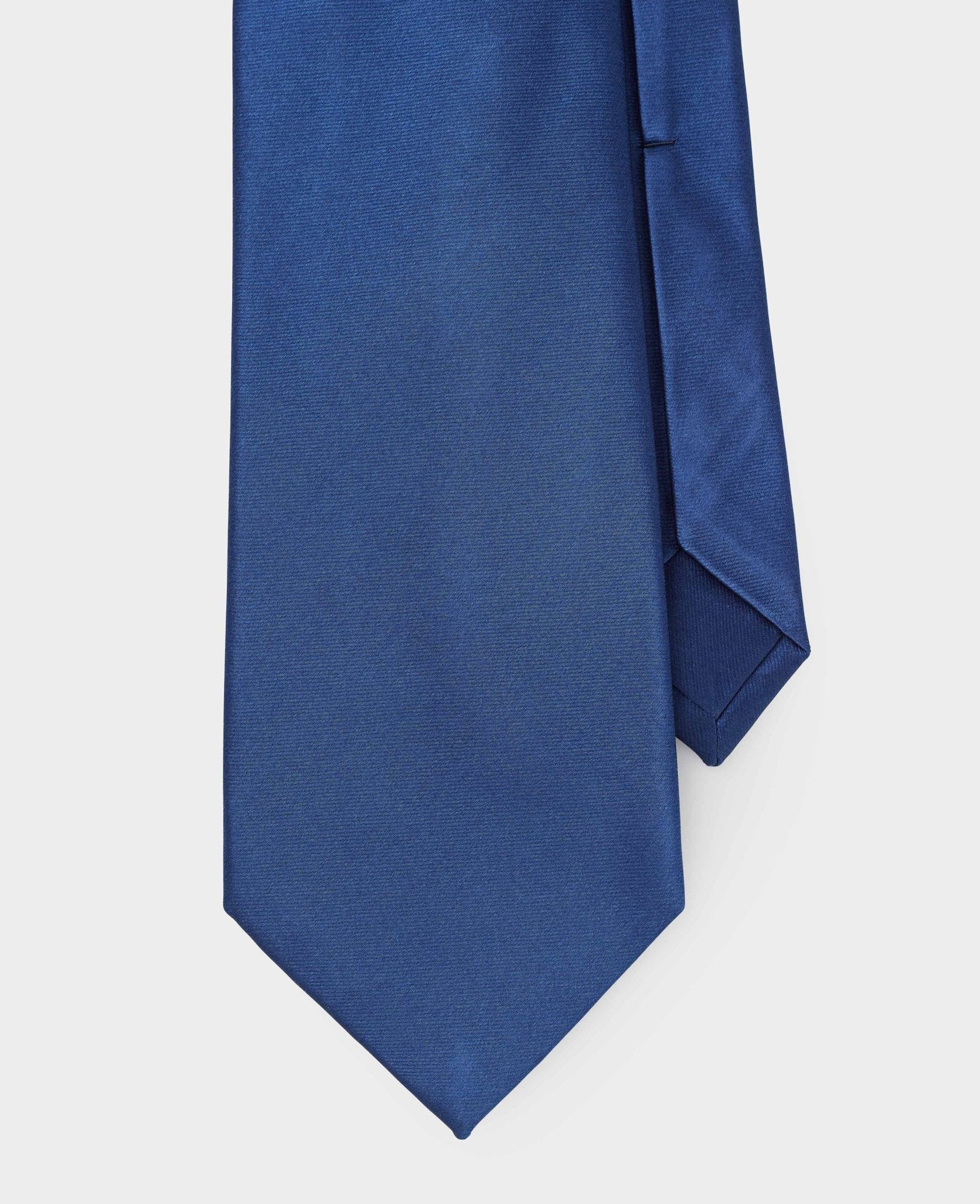 Navy Seven Fold Silk Tie