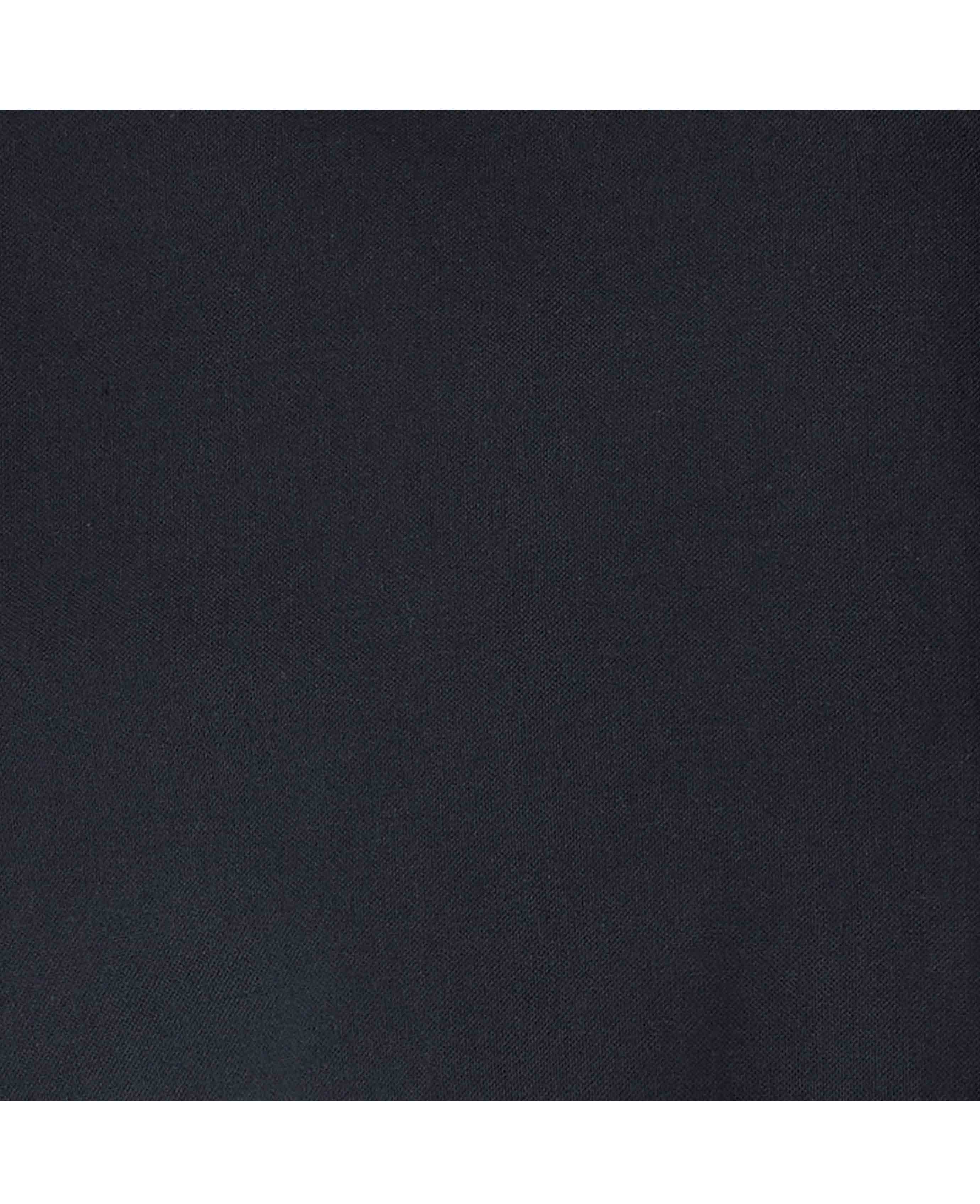 Navy Slim Fit Grandad Collar Shirt - Image 6