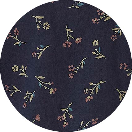 Navy Stretch Cotton Classic Fit Floral Casual Shirt - Image 8