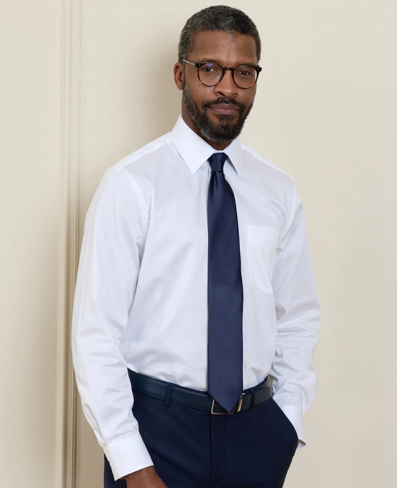 Navy Vegan Tie - Image 3