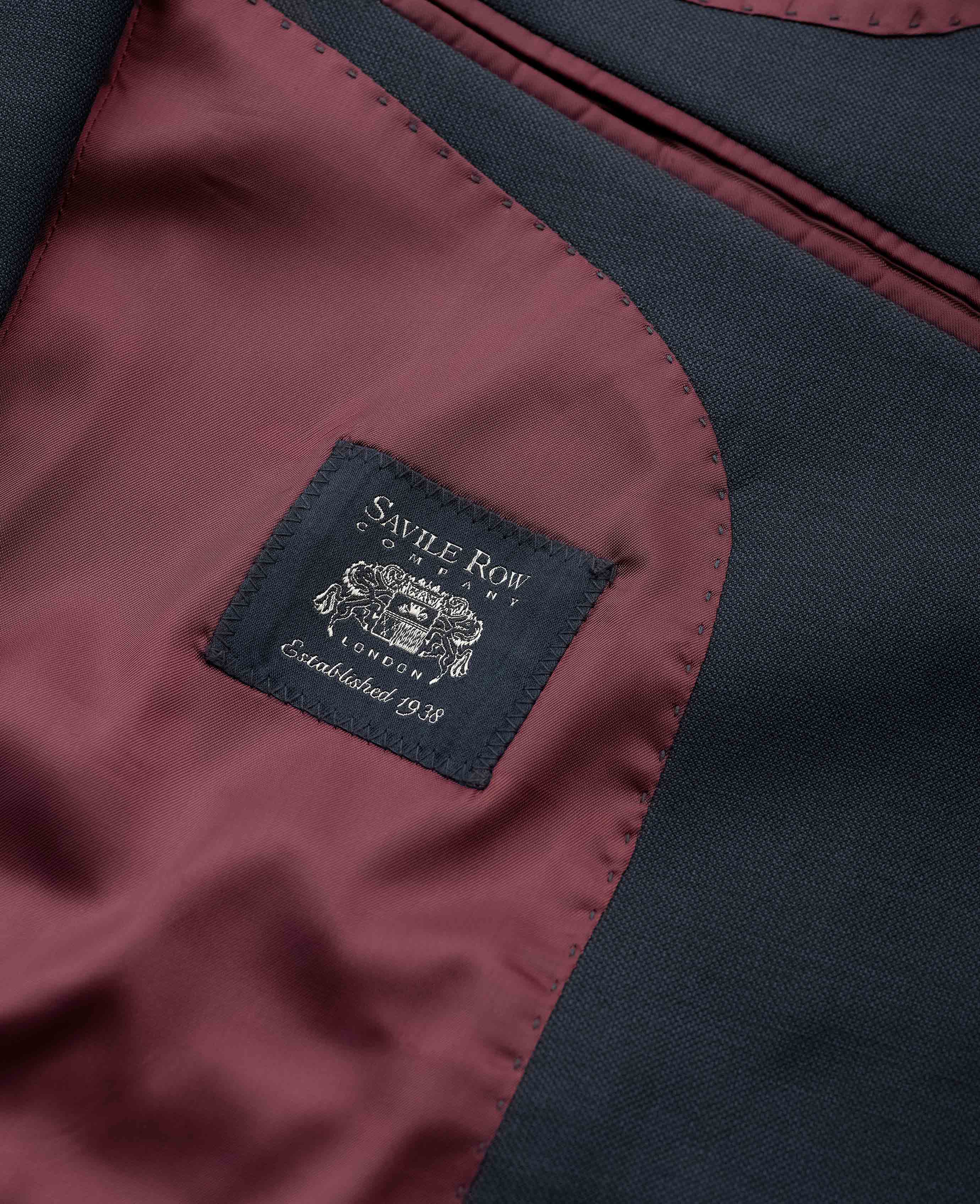 Dark Navy Wool Blend Tailored Suit - Image 5