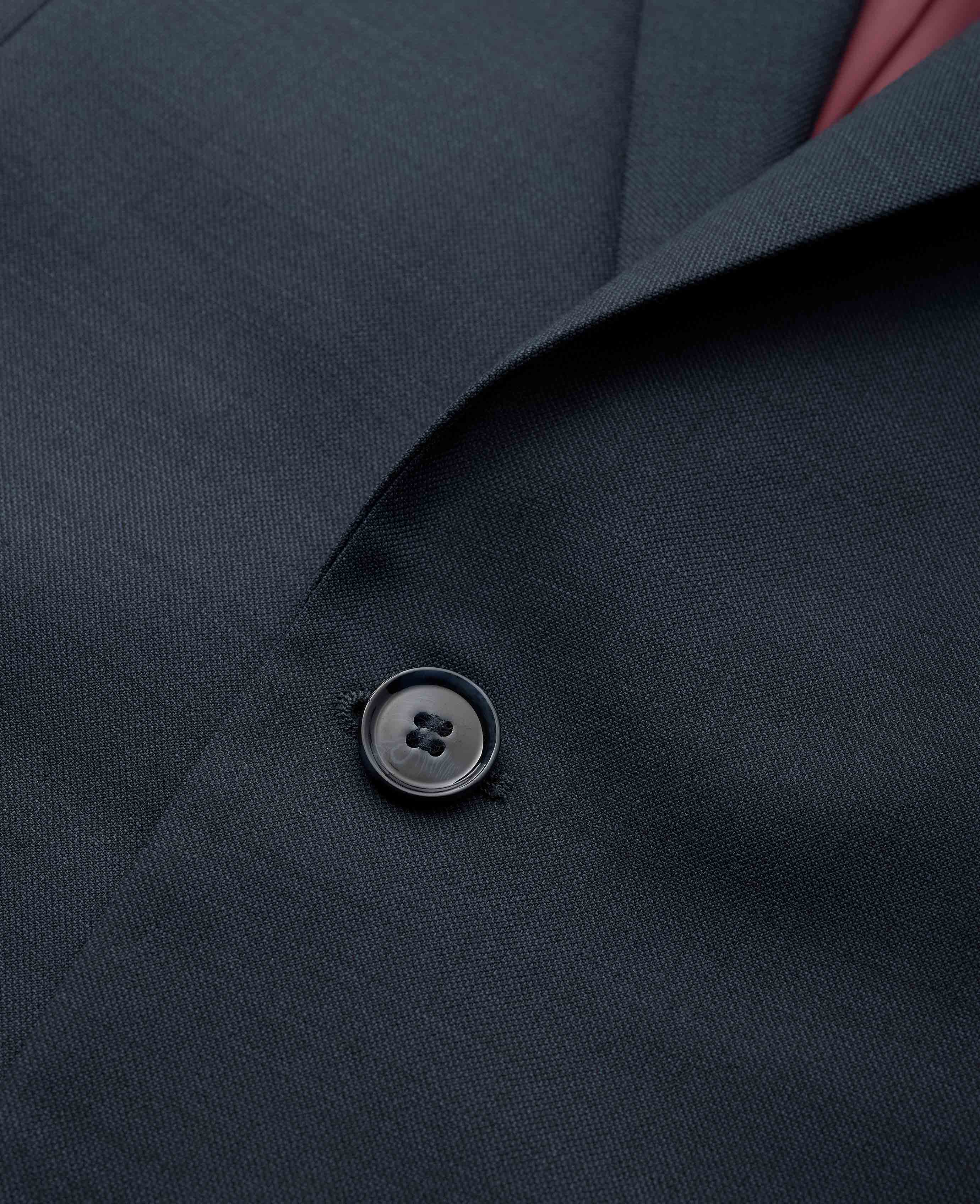 Dark Navy Wool Blend Tailored Suit - Image 8