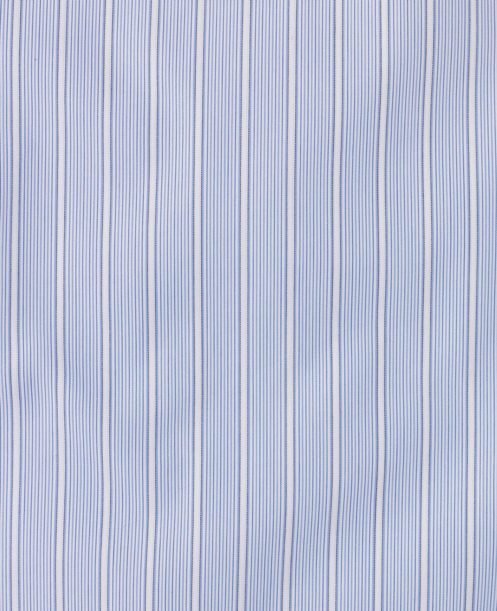 Noah Blue White Stripe Made To Measure Shirt - Image 2