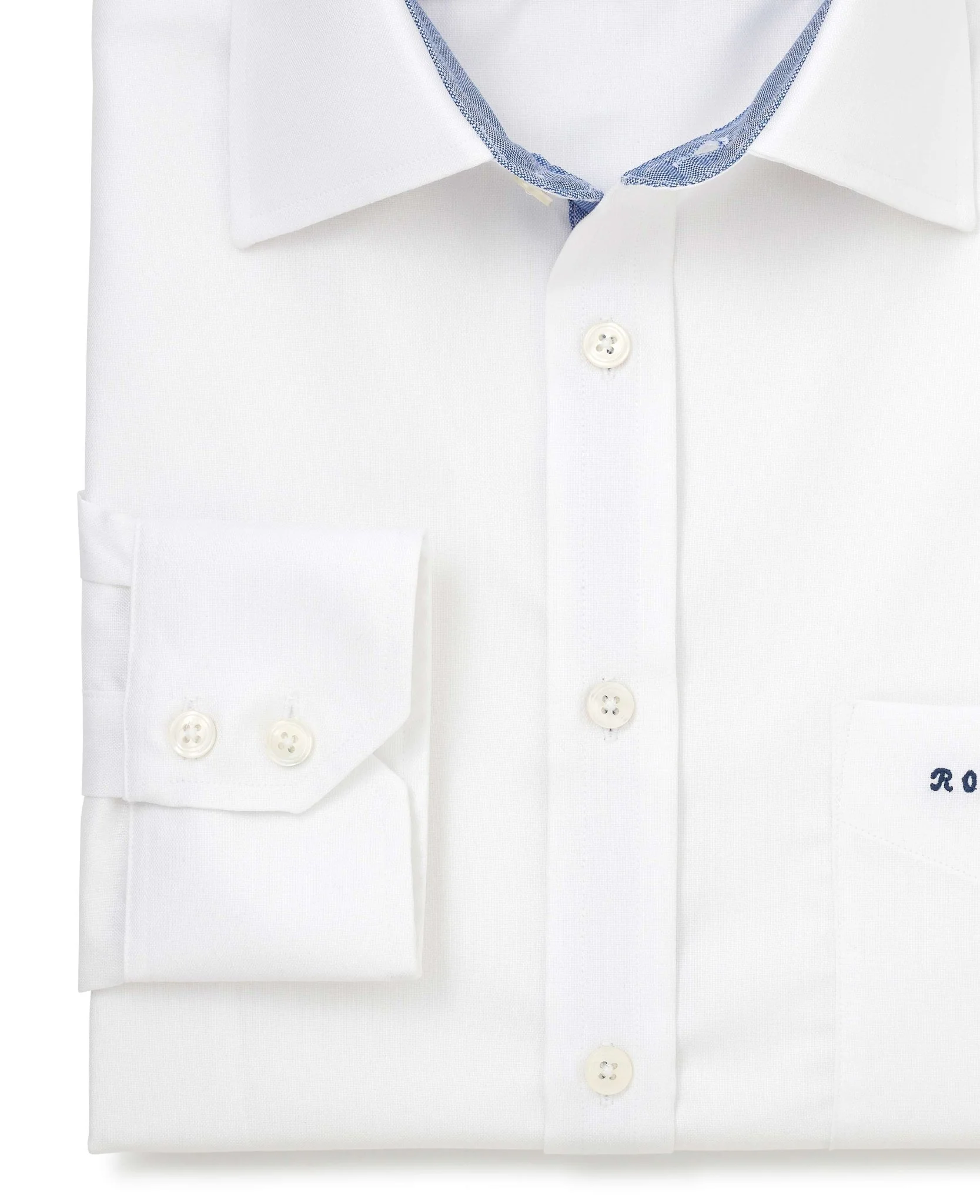 Simon White Poplin Made-to-Measure Shirt - Image 3