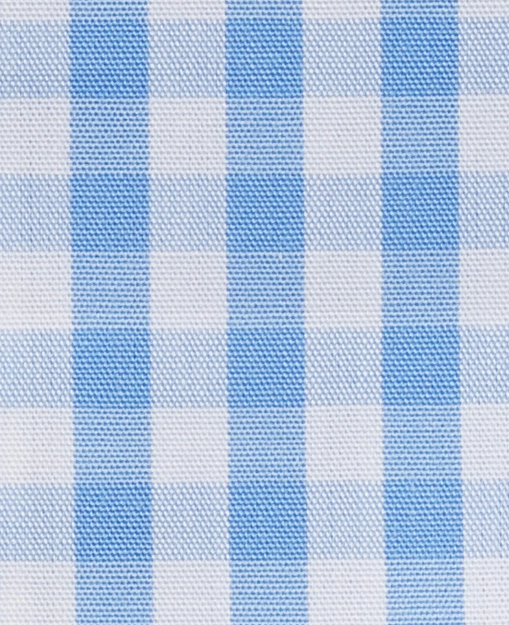 Oswald Blue White Gingham Made-To-Measure Shirt - Image 2
