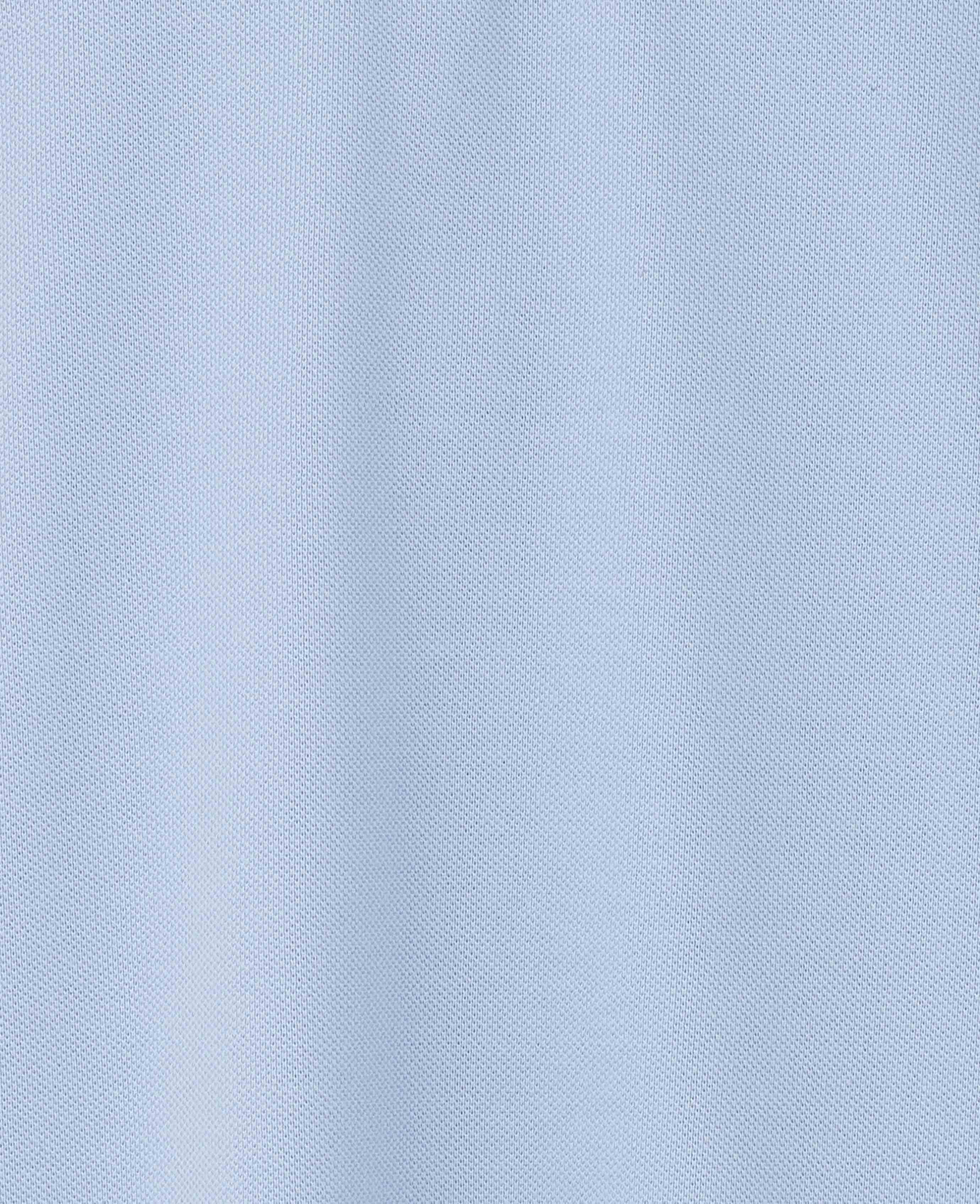 Pale Blue Cotton Pique Short Sleeve Polo Shirt - Image 5
