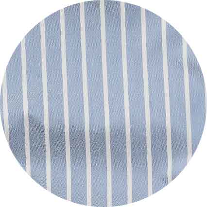Pale Blue Cotton Twill Wide Stripe Lounge Pants - Image 6