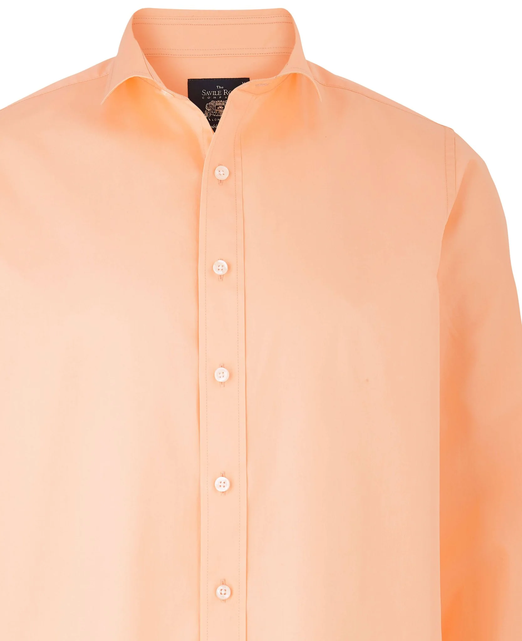 Peach Twill Slim Fit Shirt in Shorter Length [RTC] - Image 4