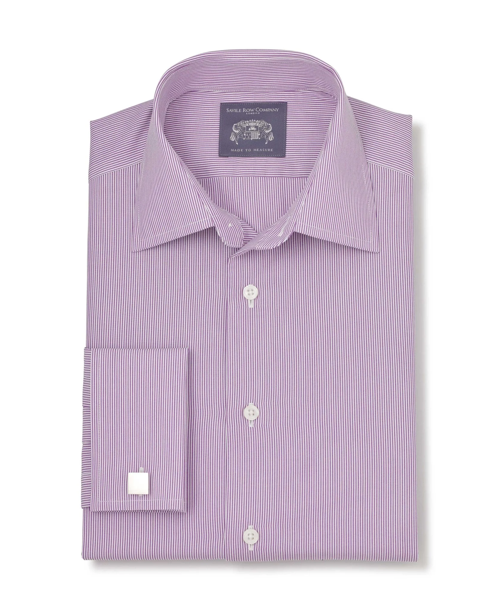 Piers Lilac Fine Bengal Made To Measure Shirt