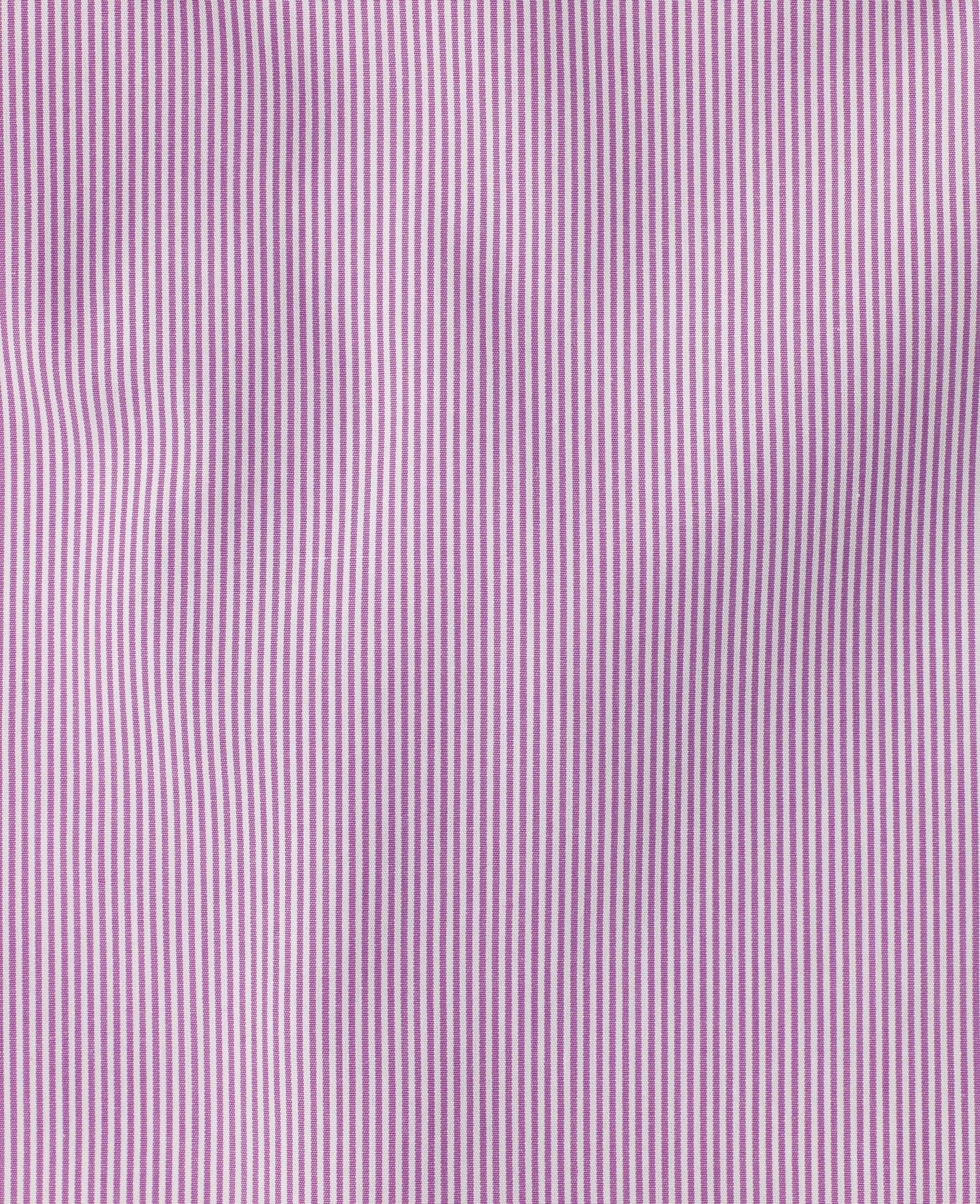 Piers Lilac Fine Bengal Made To Measure Shirt - Image 2