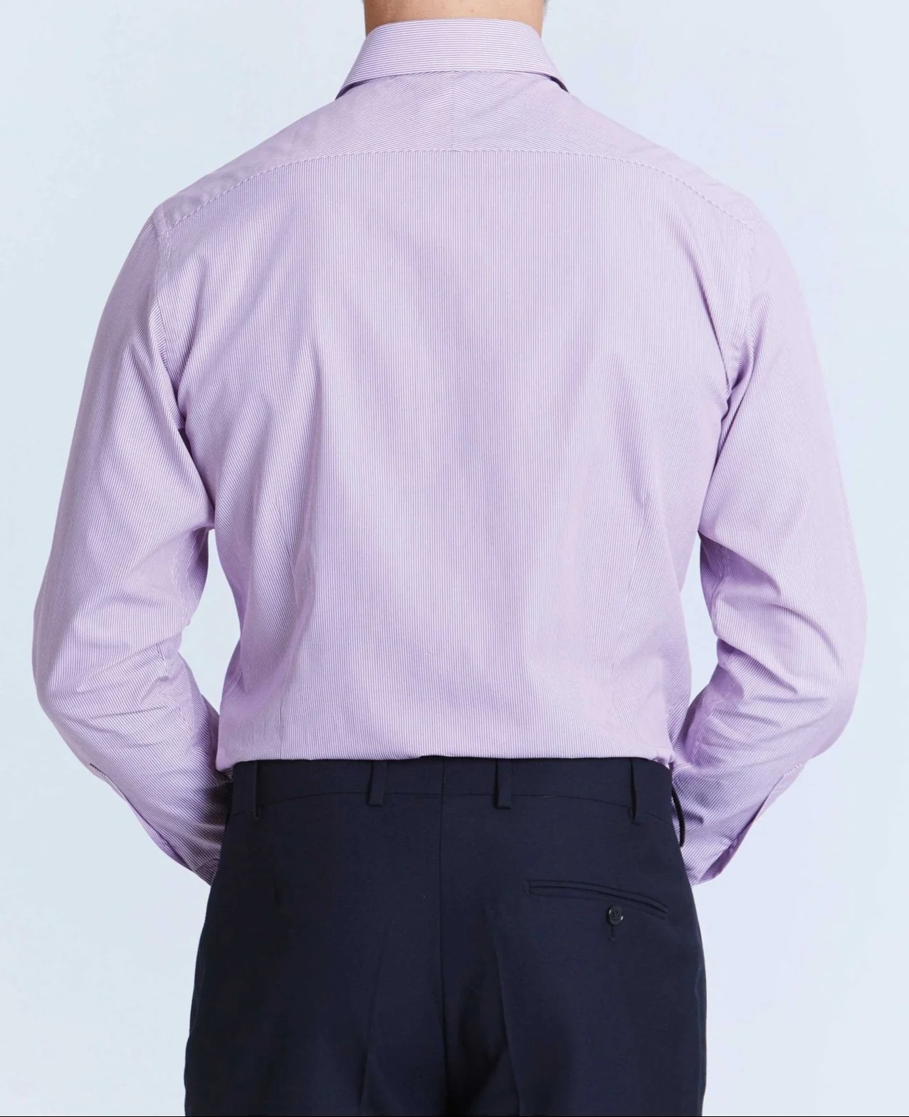 Piers Lilac Fine Bengal Made To Measure Shirt - Image 4