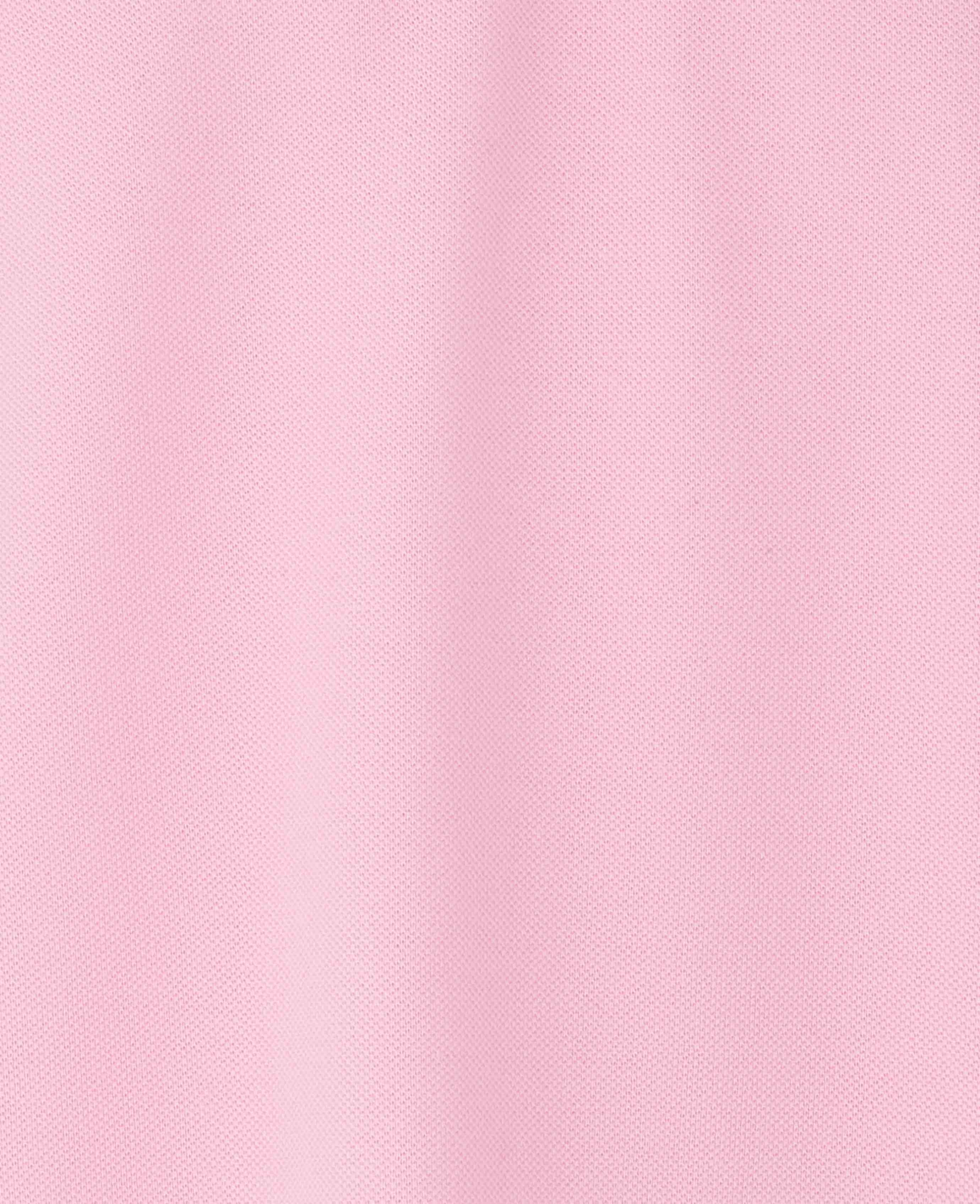 Pink Cotton Pique Short Sleeve Polo Shirt - Image 5