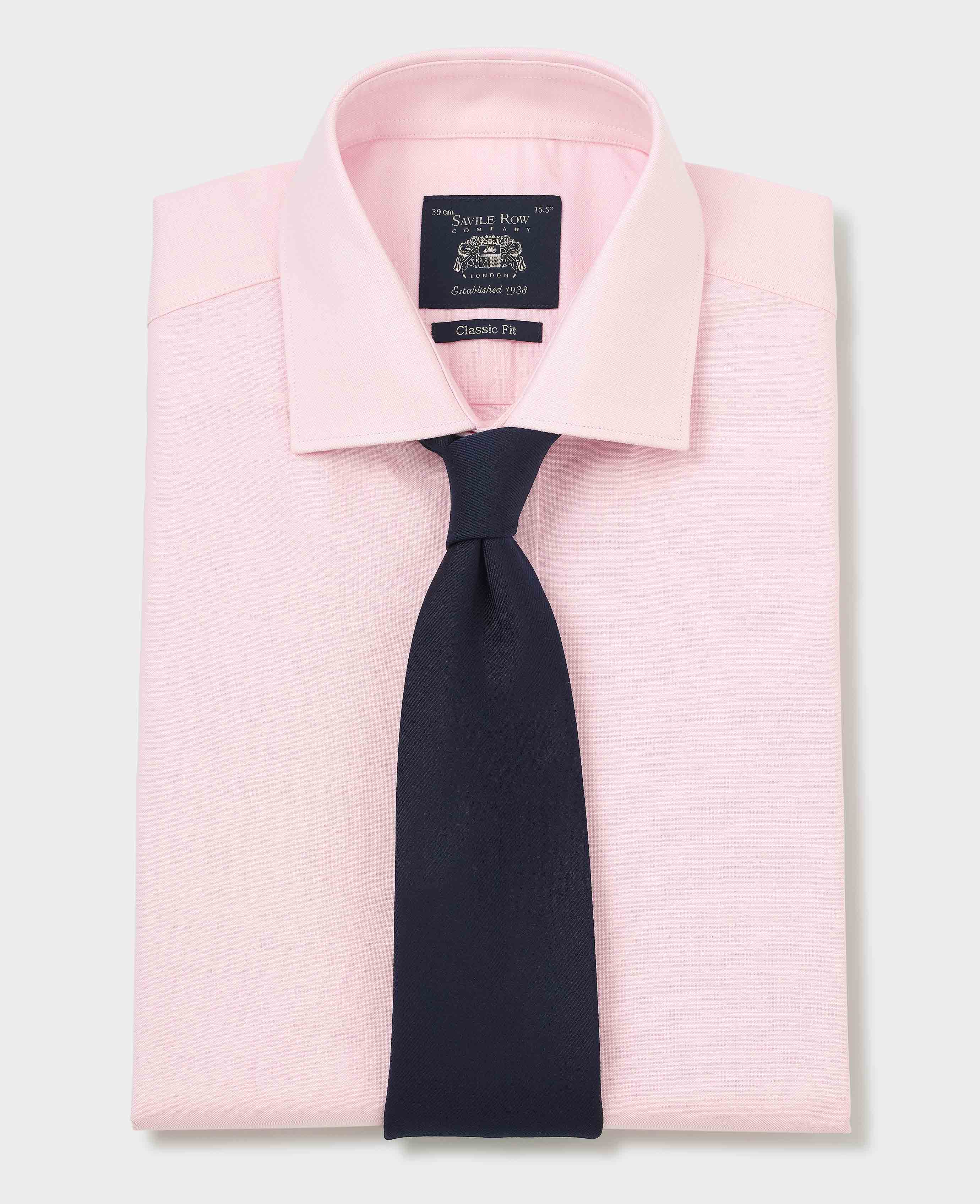 Pink Pinpoint Cotton Classic Fit Formal Shirt - Single Cuff - Image 5