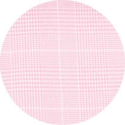 Pink Prince of Wales Check Classic Fit Contrast Collar Formal Shirt With White Collar & Cuffs - Image 8