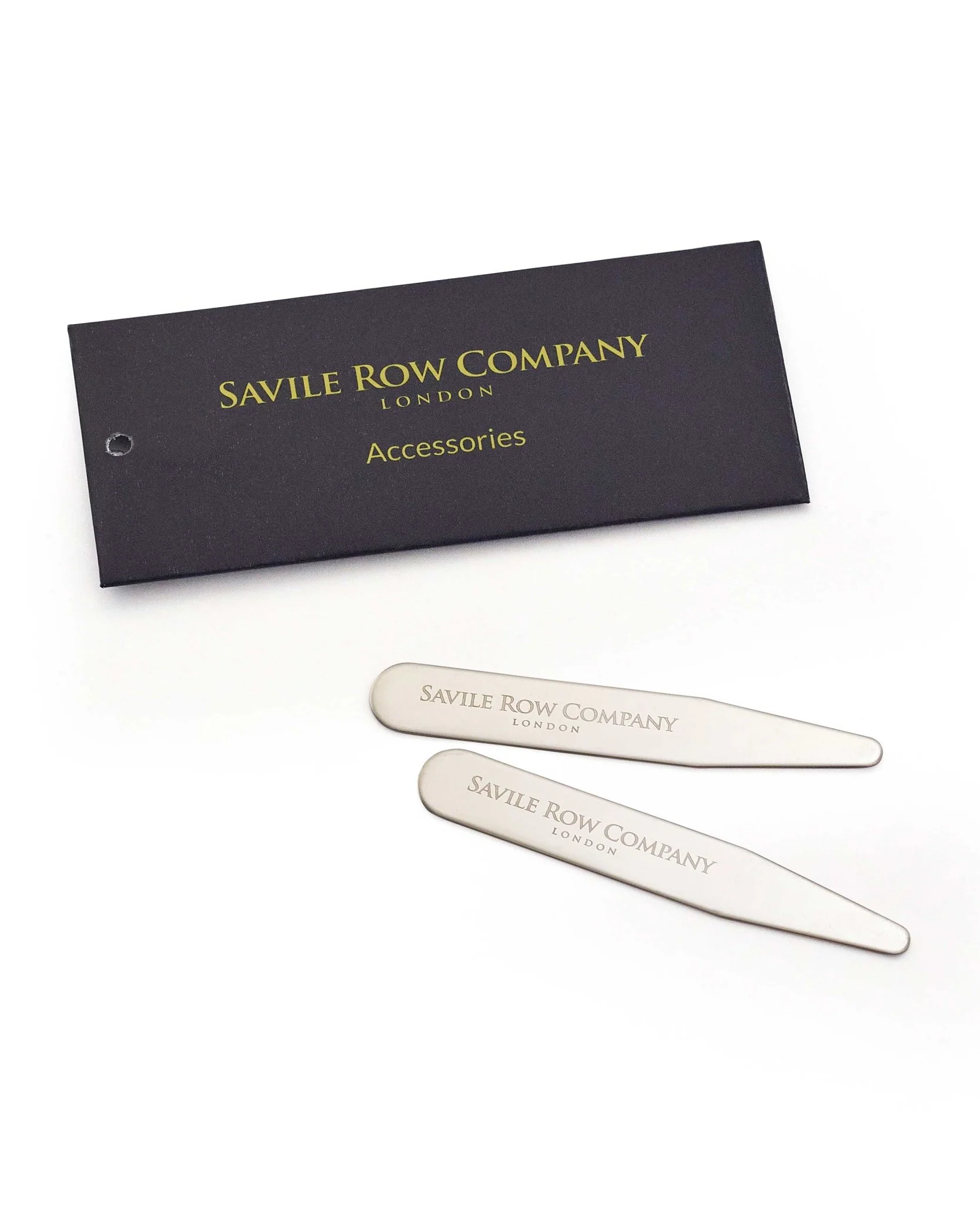 Polished Silver Stainless Steel Collar Stiffeners