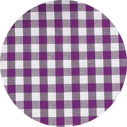 Purple Gingham Check Classic Fit Formal Shirt - Single Cuff [RTC] - Image 3