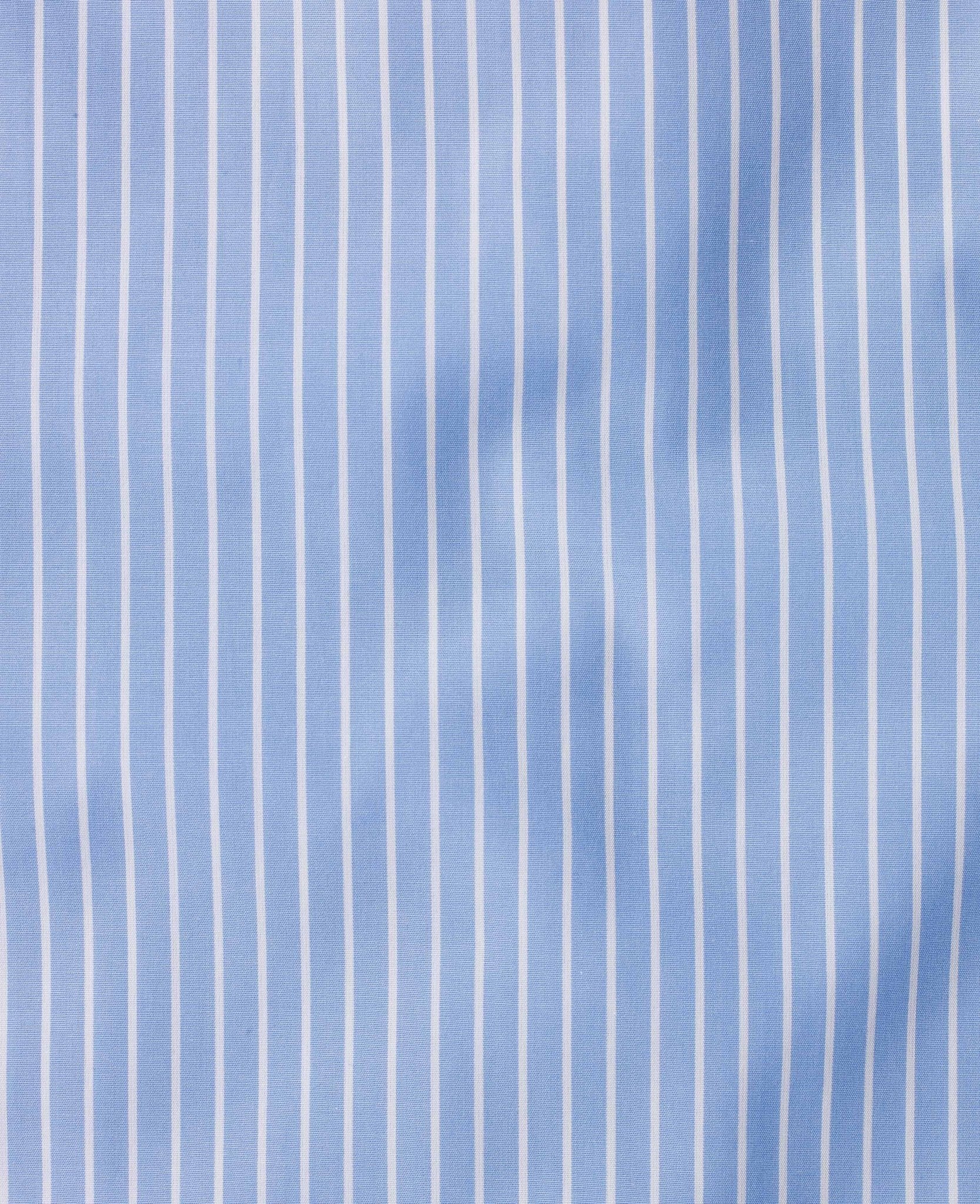 Ralph Blue Reverse Stripe Made To Measure Shirt - Image 2