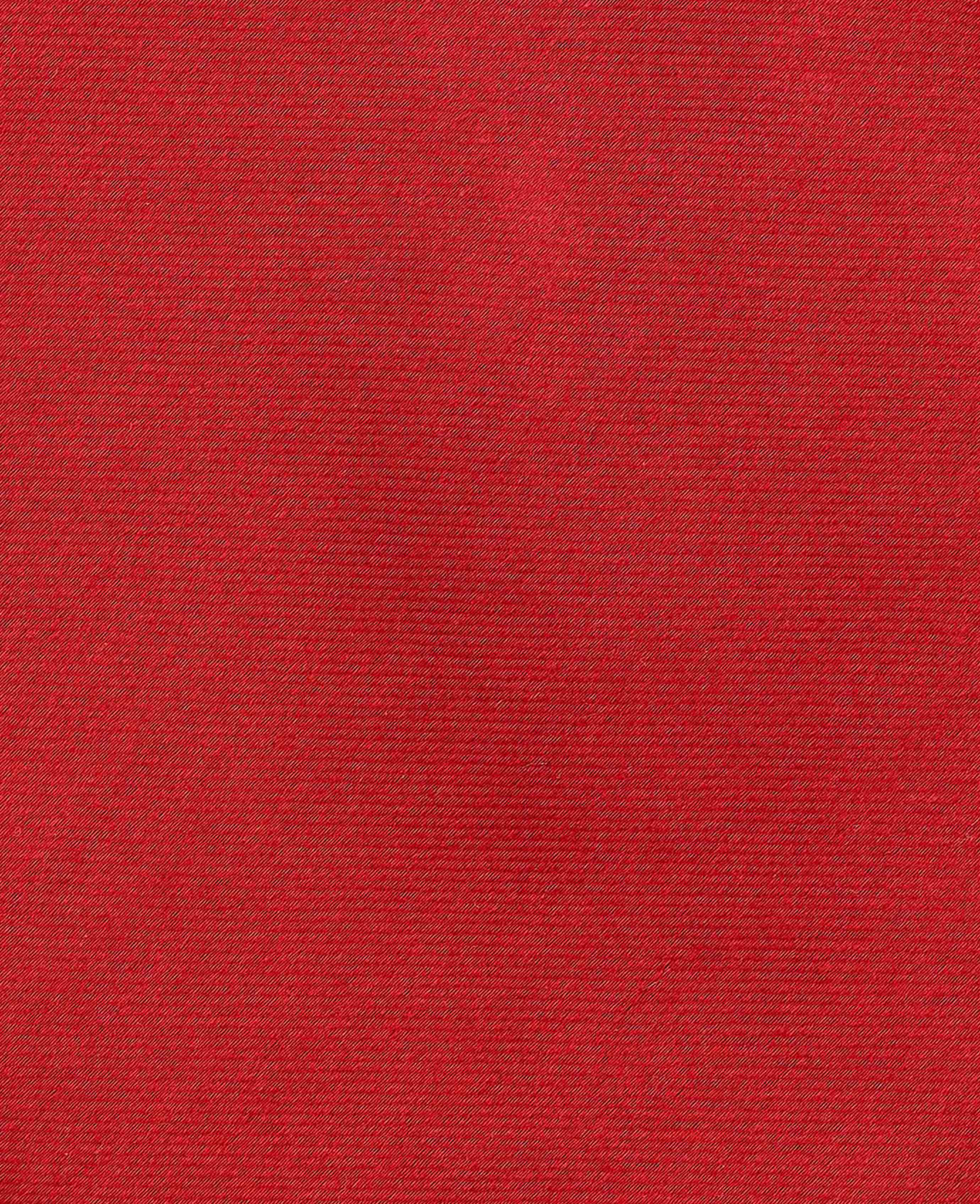 Red Seven Fold Silk Tie - Image 2