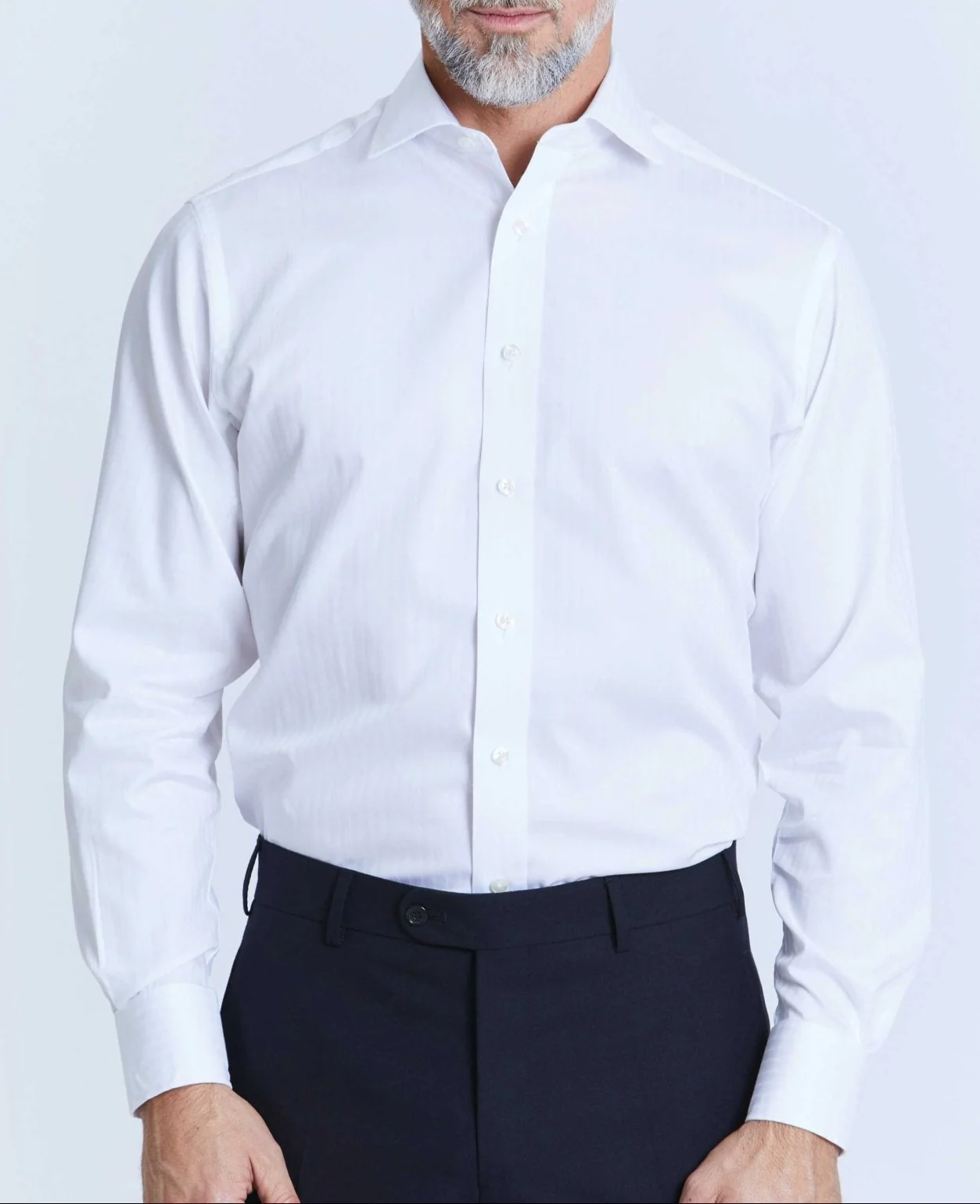 Robert White Satin Stripe Made-To-Measure Shirt - Image 4
