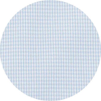 Sky Blue Cotton Gingham Check Slim Fit Winchester Formal Shirt - Double Cuff - Image 8