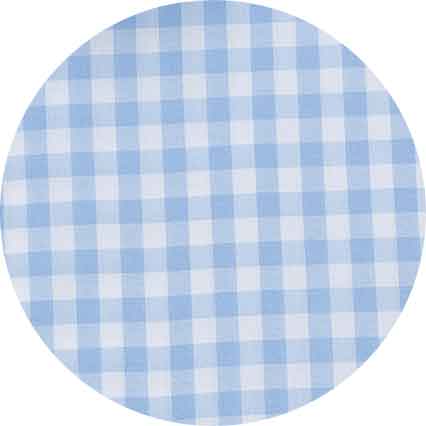Sky Blue Cotton Gingham Classic Fit Formal Shirt - Single Cuff - Image 6