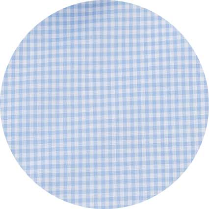 Sky Blue Cotton Gingham Slim Fit Formal Shirt - Single Cuff - Image 6