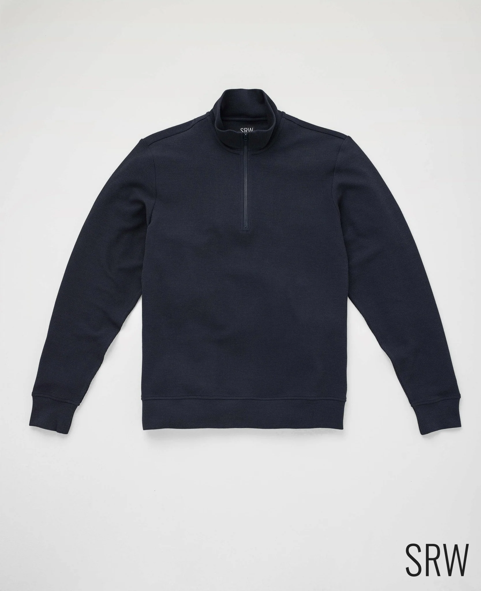 Navy Half-Zip Waffle Sweatshirt [RTC] - Image 4