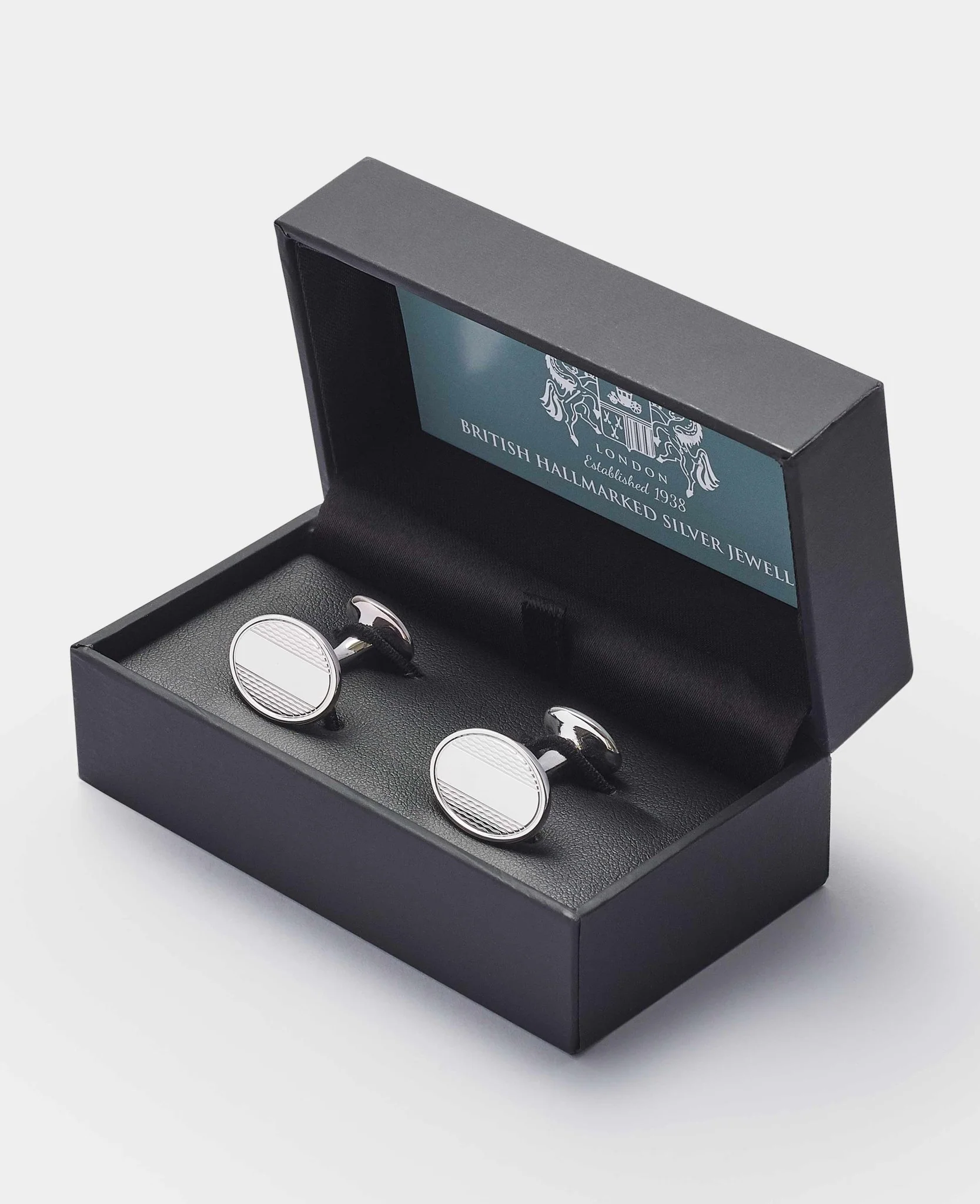 Sterling Silver Turned Push Cufflinks - Image 2
