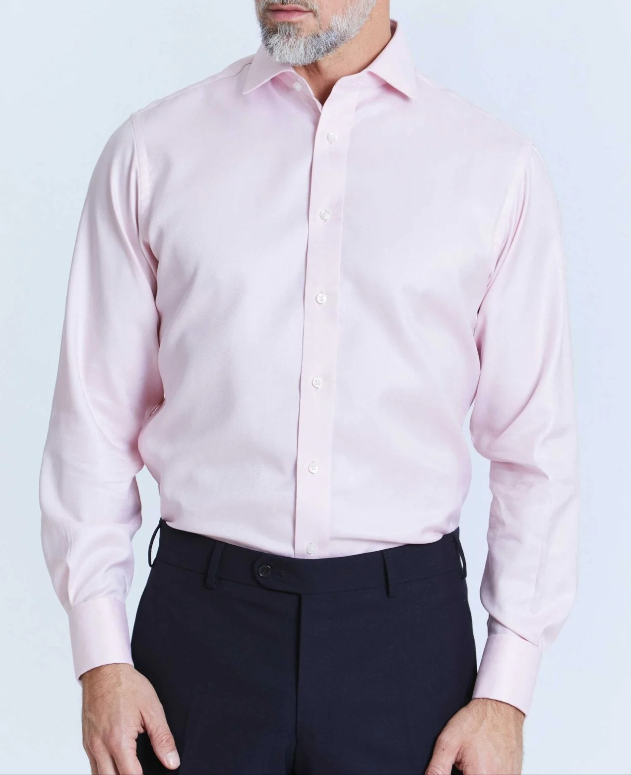 Thomas Pink Herringbone Stripe Made-To-Measure Shirt - Image 5