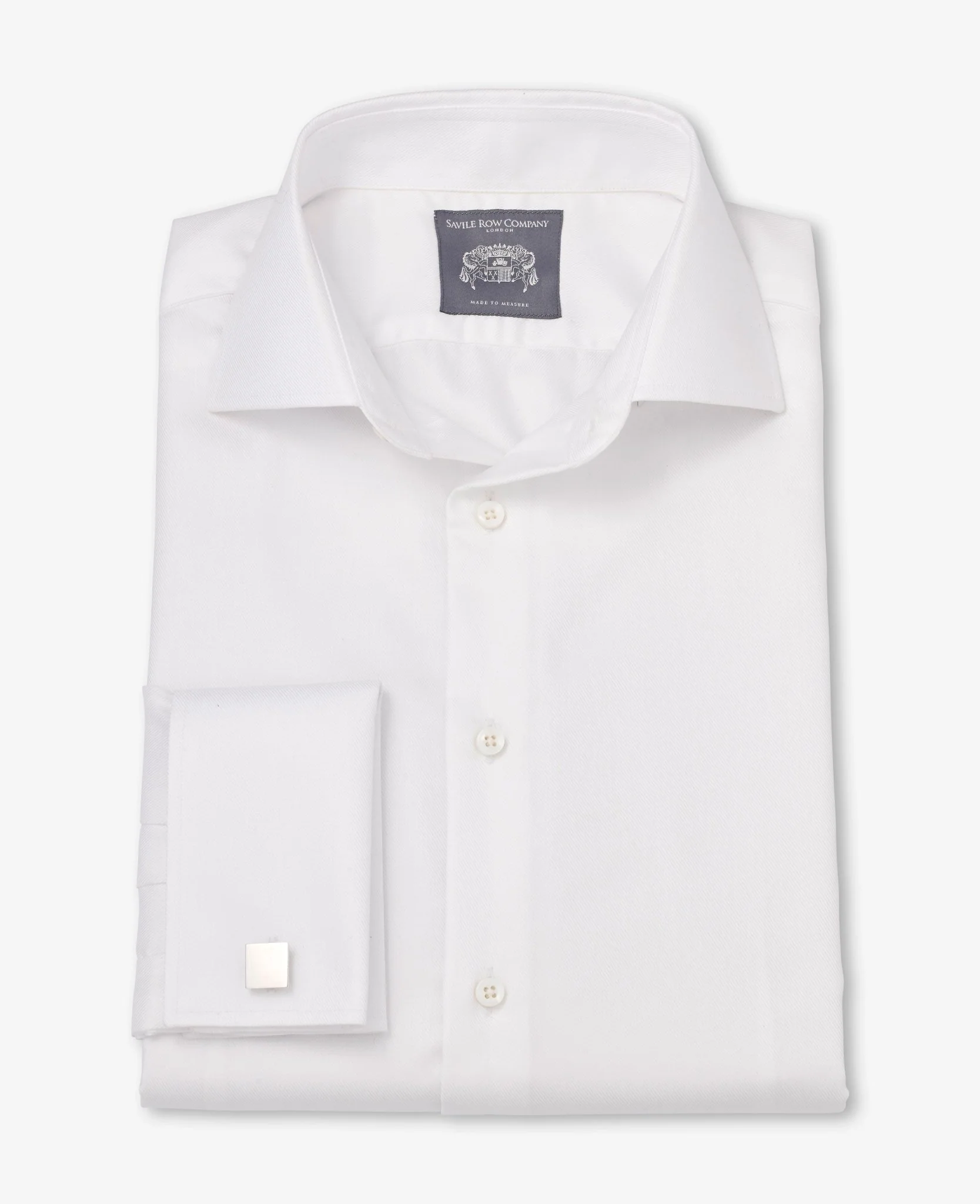 Toby White Fine Twill Made to Measure Shirt