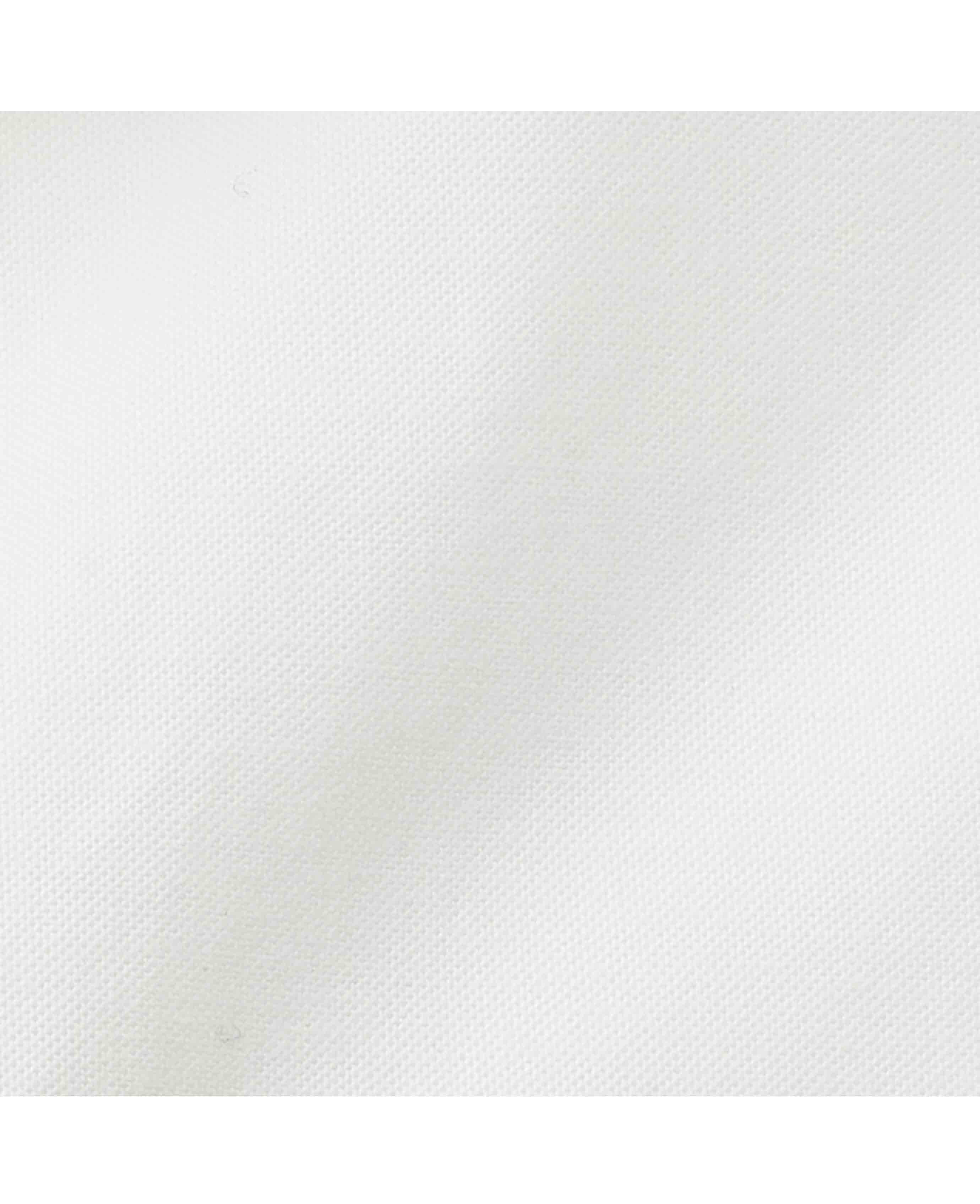White Classic Fit Short Sleeve Oxford Shirt - Image 8