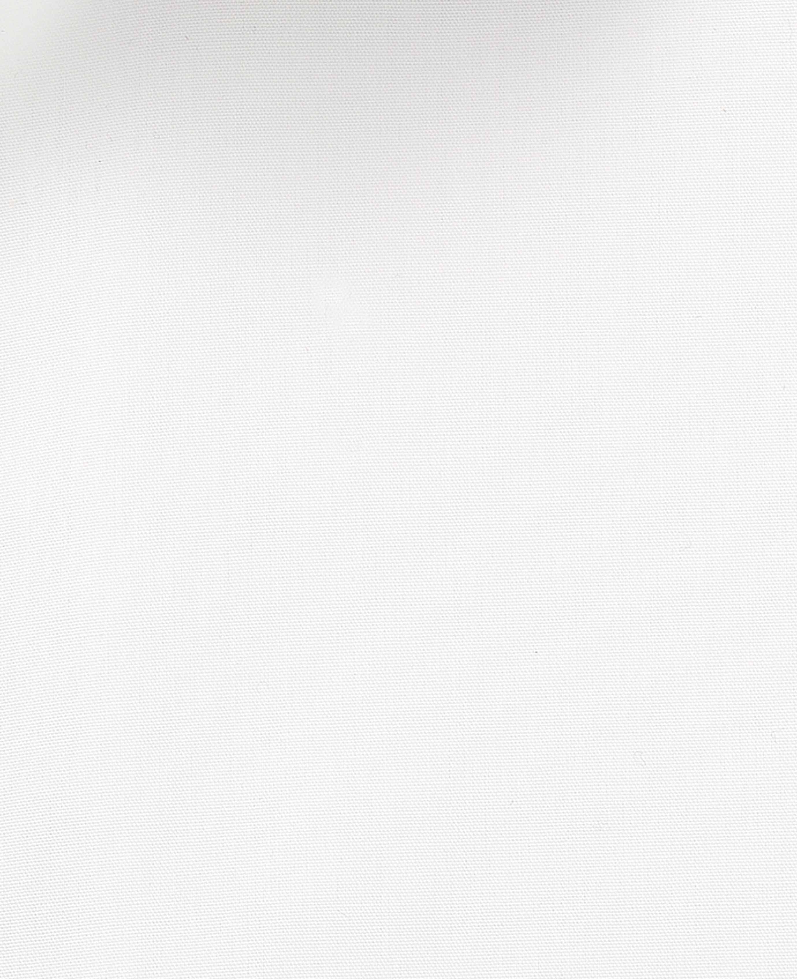 White Cotton Poplin Slim Fit Non-Iron Shirt - Single or Double Cuff - Image 11