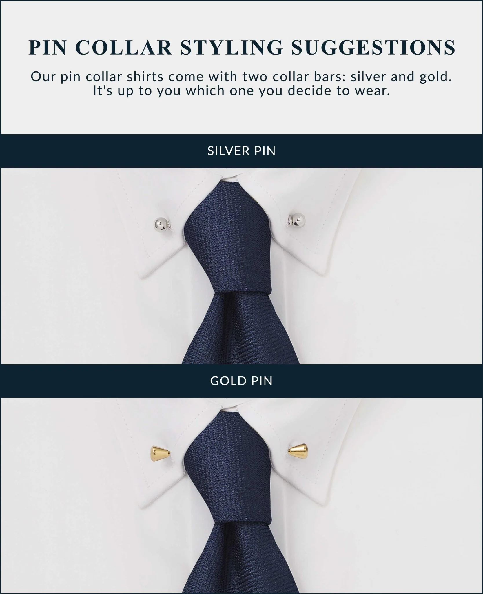 White Extra Slim Fit Pin Collar Shirt - Double Cuff - Image 6