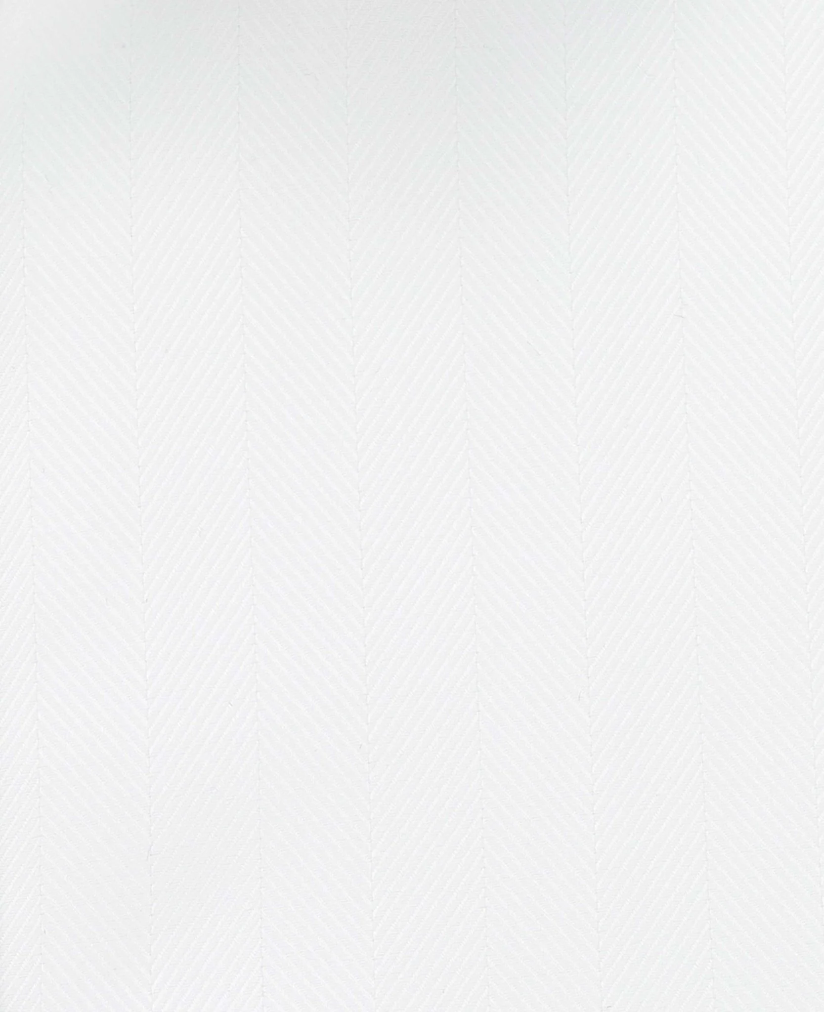 White Herringbone Cotton Slim Fit Formal Shirt - Single Cuff - Image 7