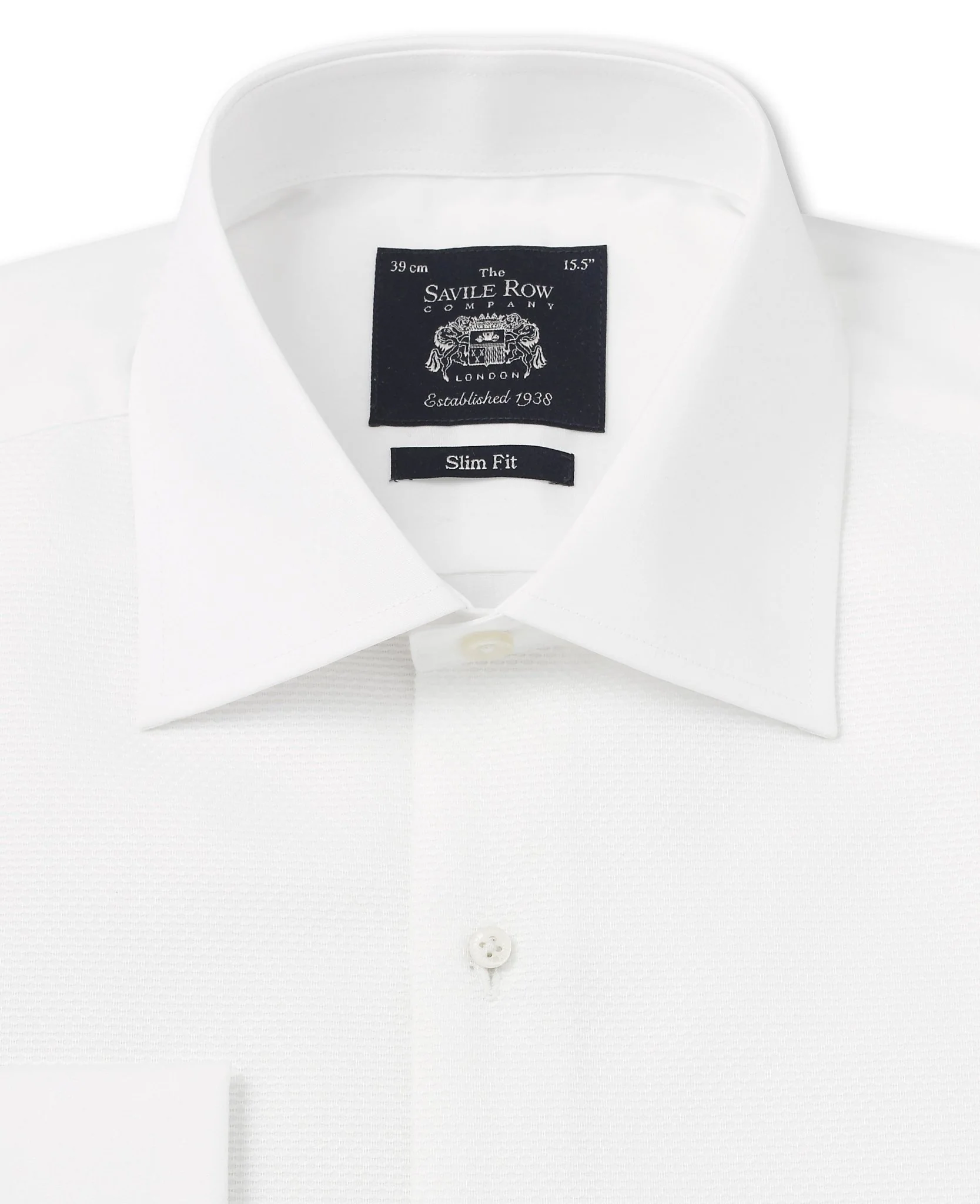 White Marcella Bib Front Slim Fit Evening Double Cuff Formal Shirt - Image 10
