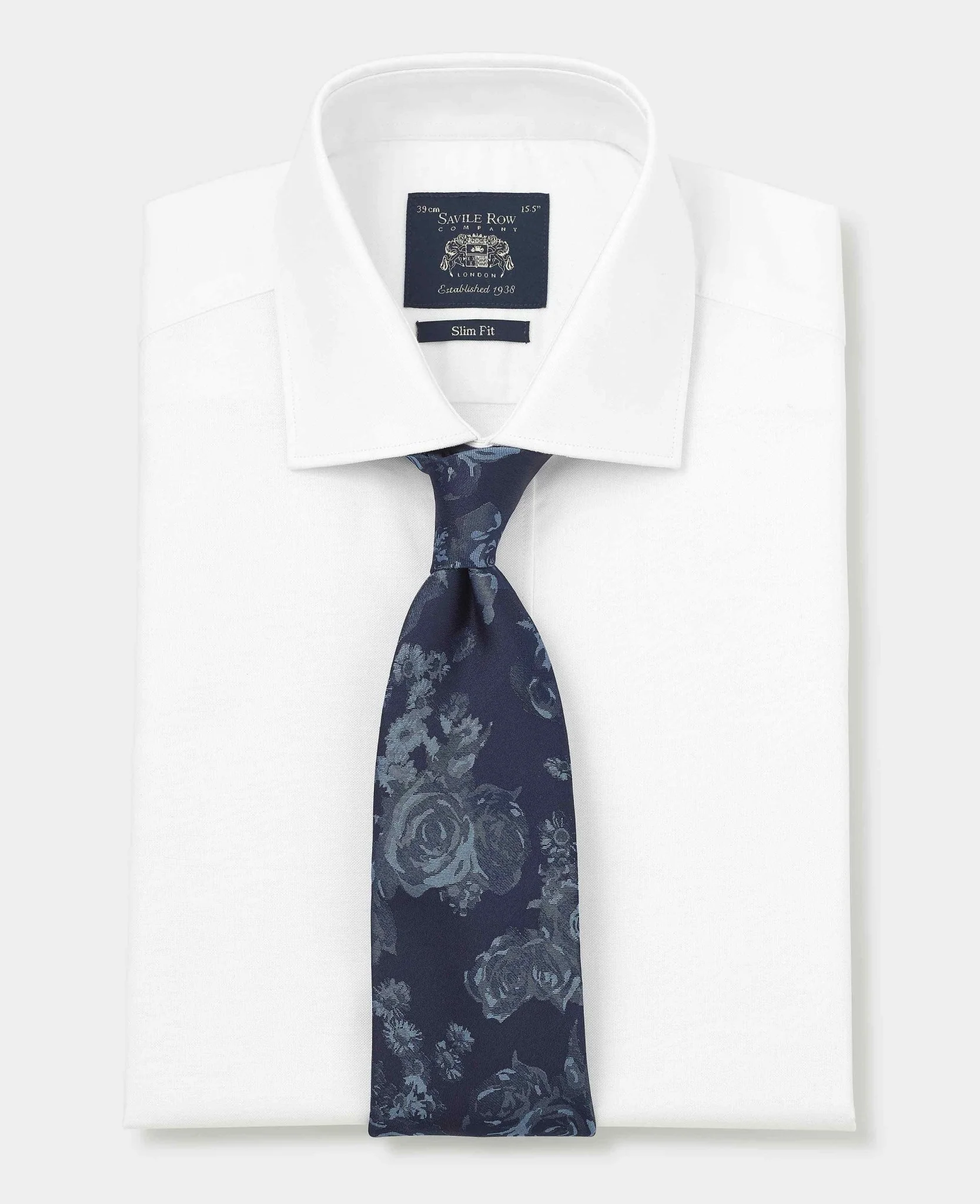 White Pinpoint Cotton Slim Fit Formal Shirt - Single Cuff - Image 6