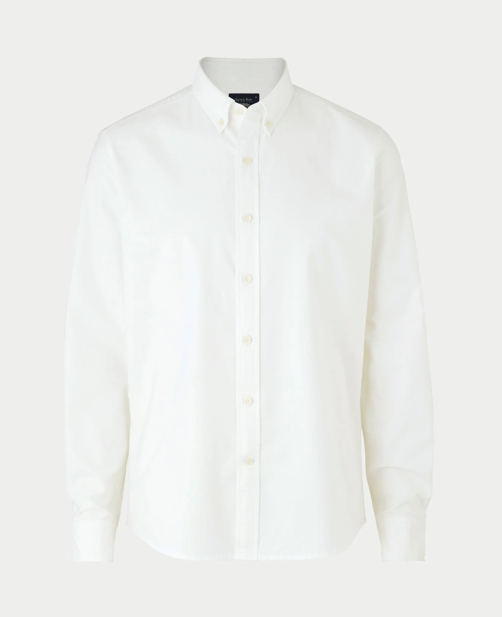 White Slim Fit Oxford Shirt [RTC] - Image 3