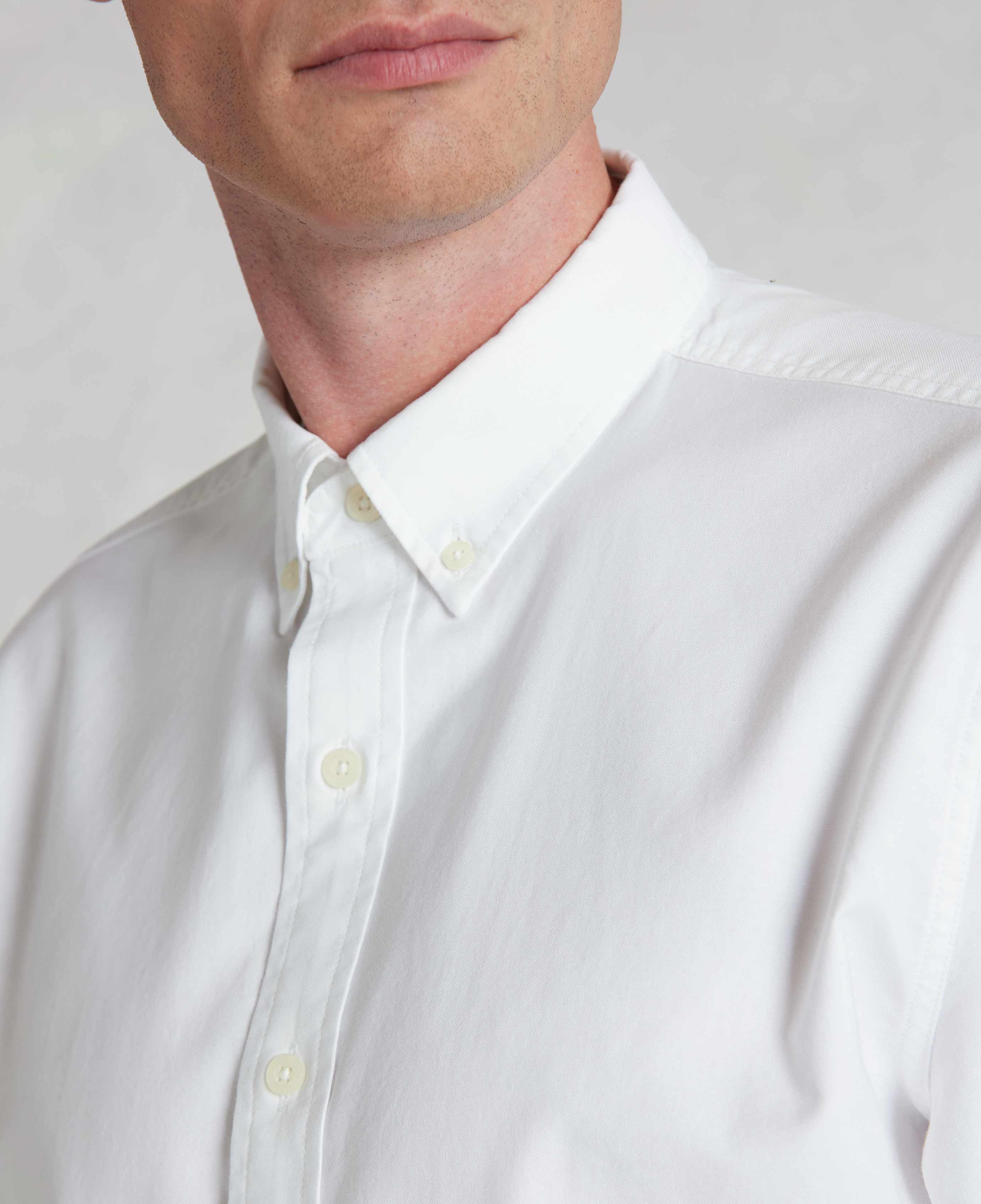 White Slim Fit Oxford Shirt [RTC] - Image 7