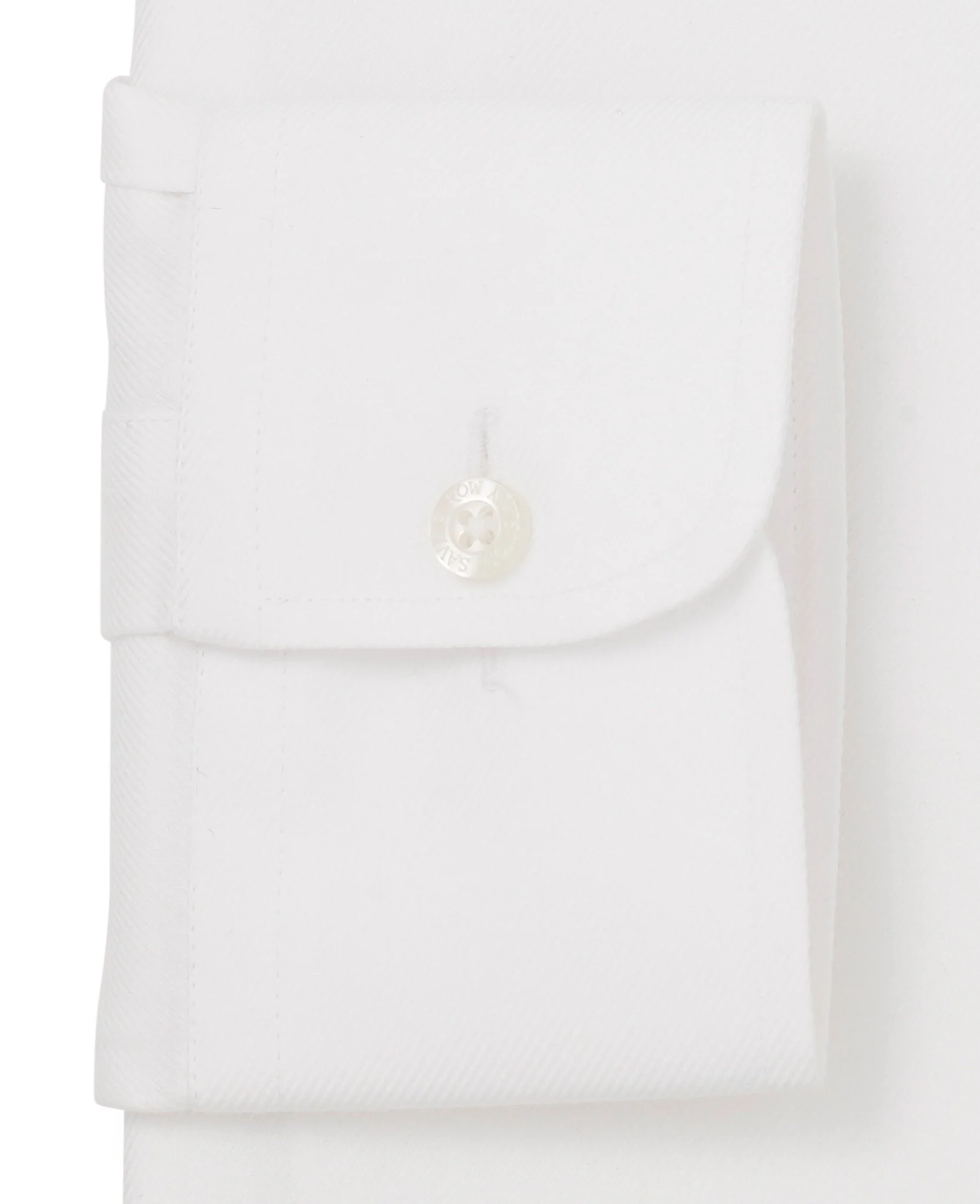 Non-Iron White Twill Windsor Collar Classic Fit Formal Shirt - Single Cuff [RTC] - Image 6