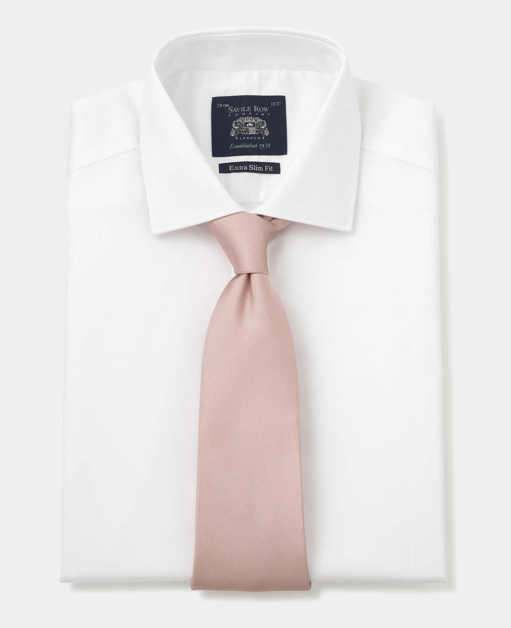 White Twill Extra Slim Formal Shirt - Single Cuff [RTC] - Image 3