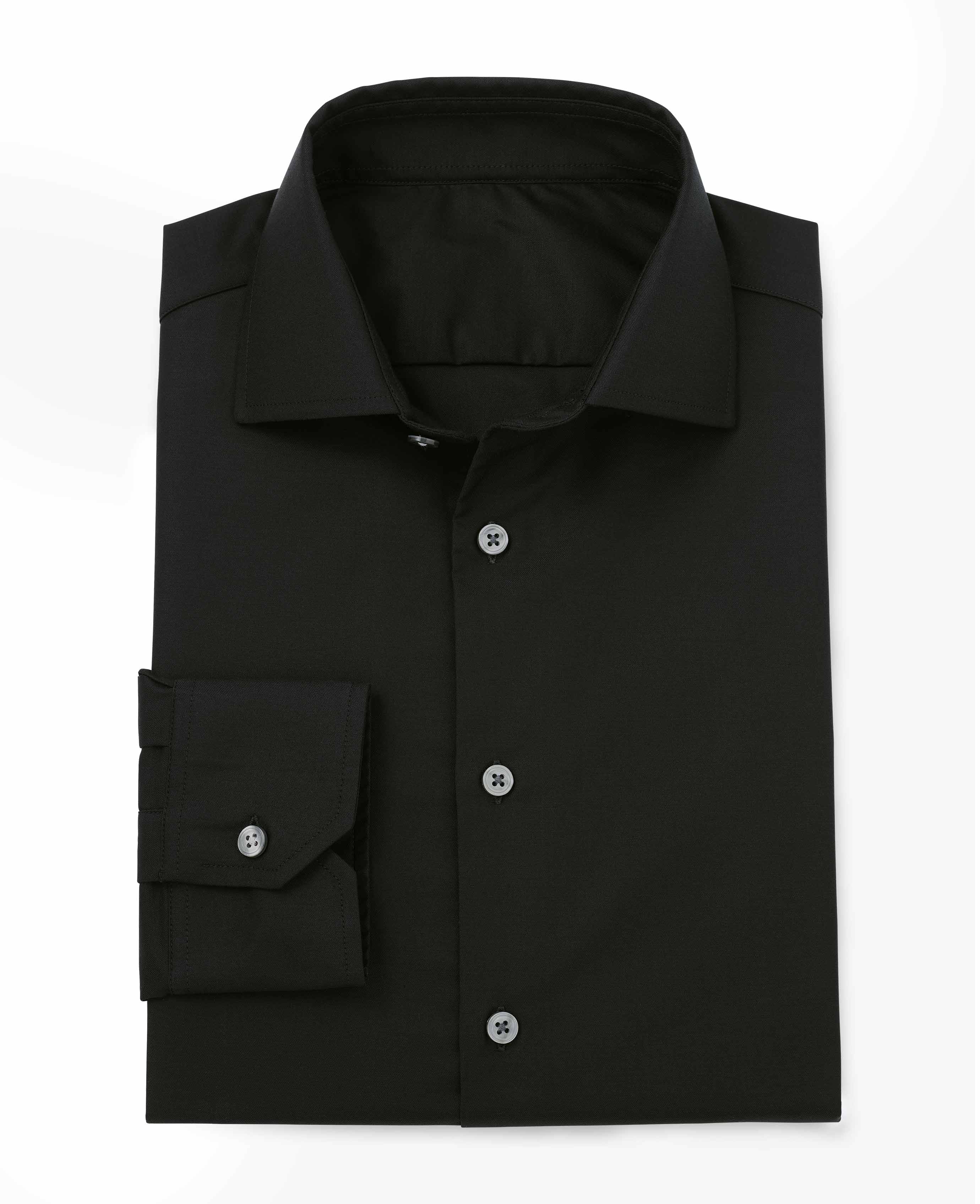 Wilson Black Twill Made To Measure Shirt