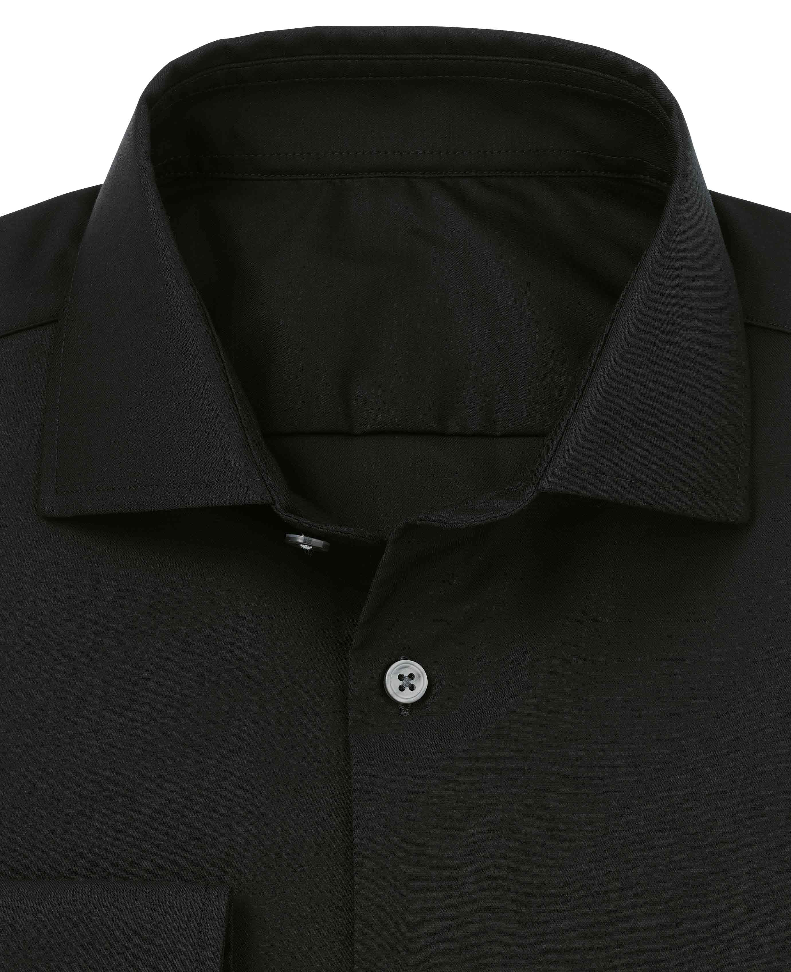 Wilson Black Twill Made To Measure Shirt - Image 4