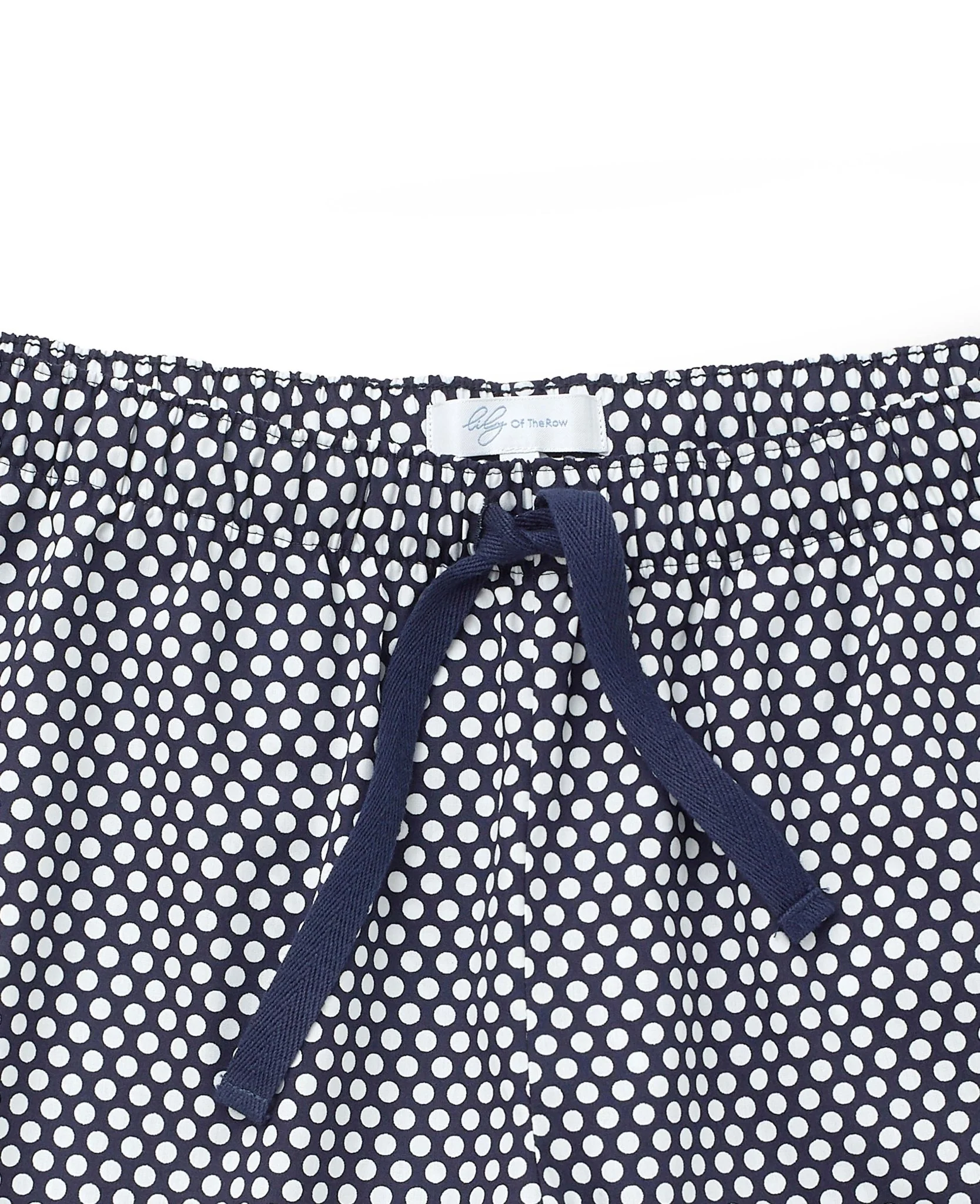 Women's Navy & White Spot Print Pyjama Short Set [RTC] - Image 5