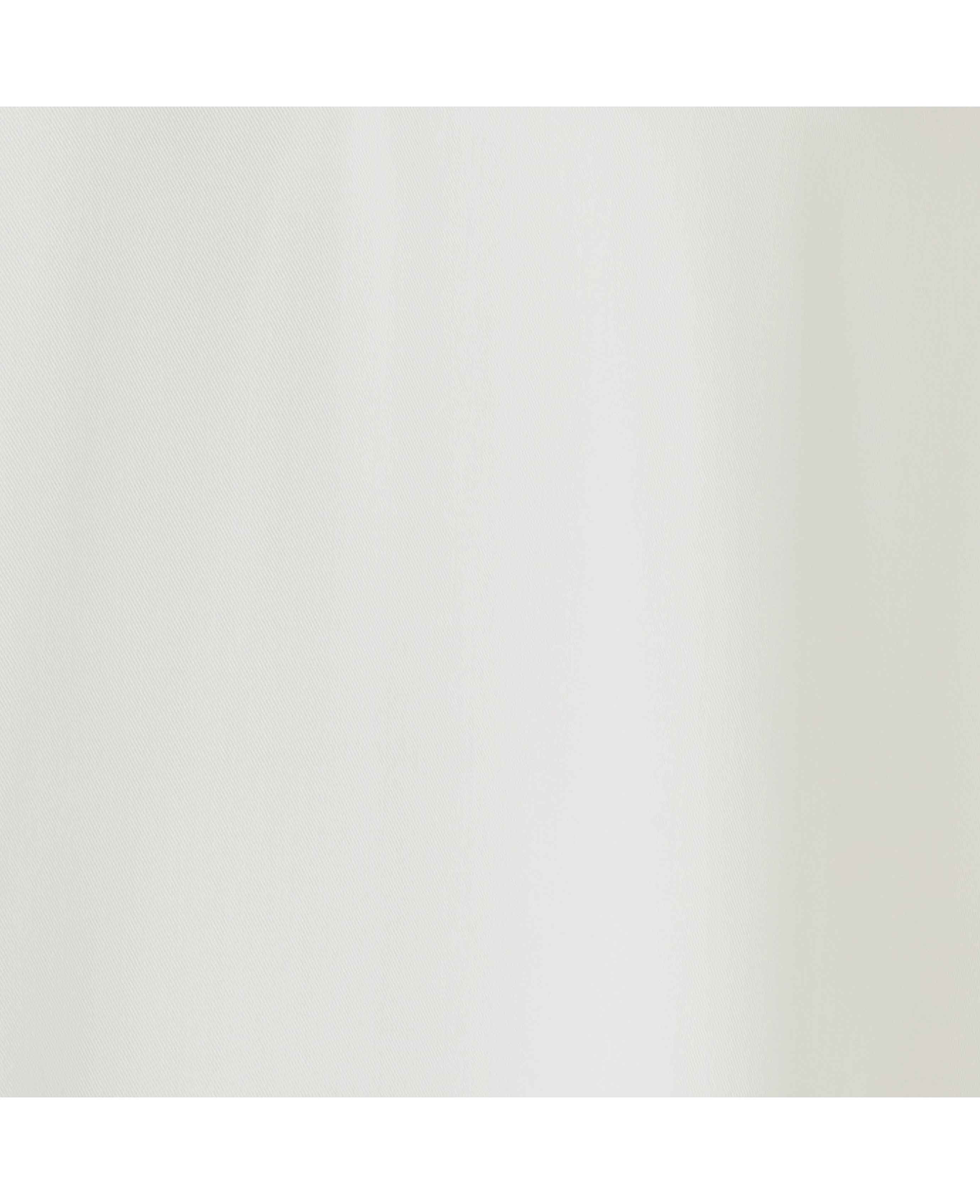Women's Off White Viscose Twill Grandad Collar Shirt - Image 4
